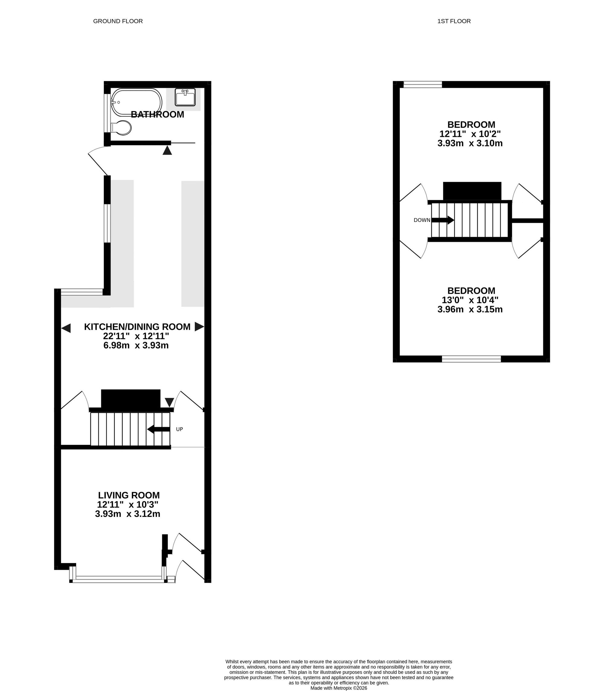 3 Frogmore Road, Southsea floorplan