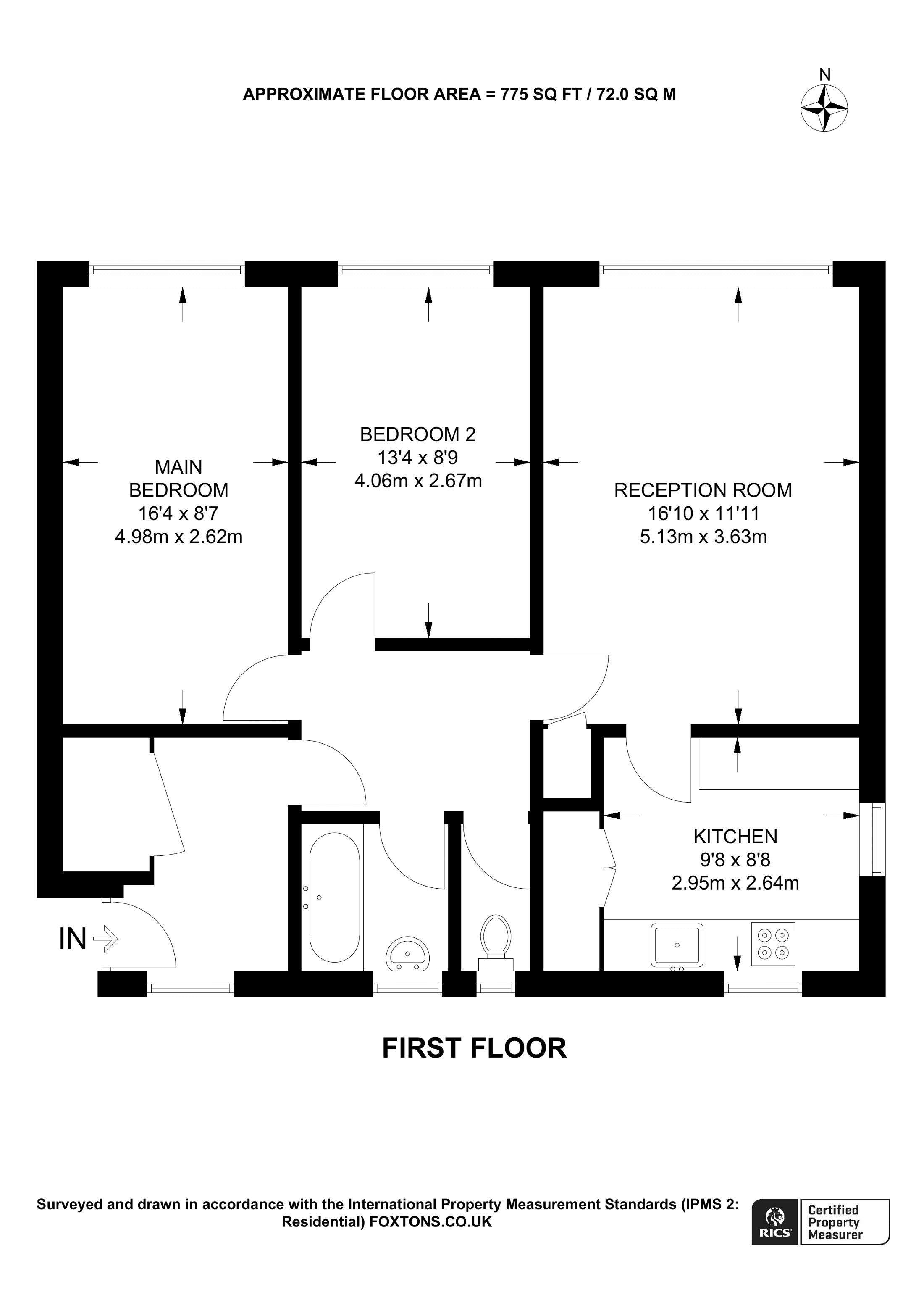 Rainsford House, Brixton Hill, London SW2, 2 bedroom flat for sale