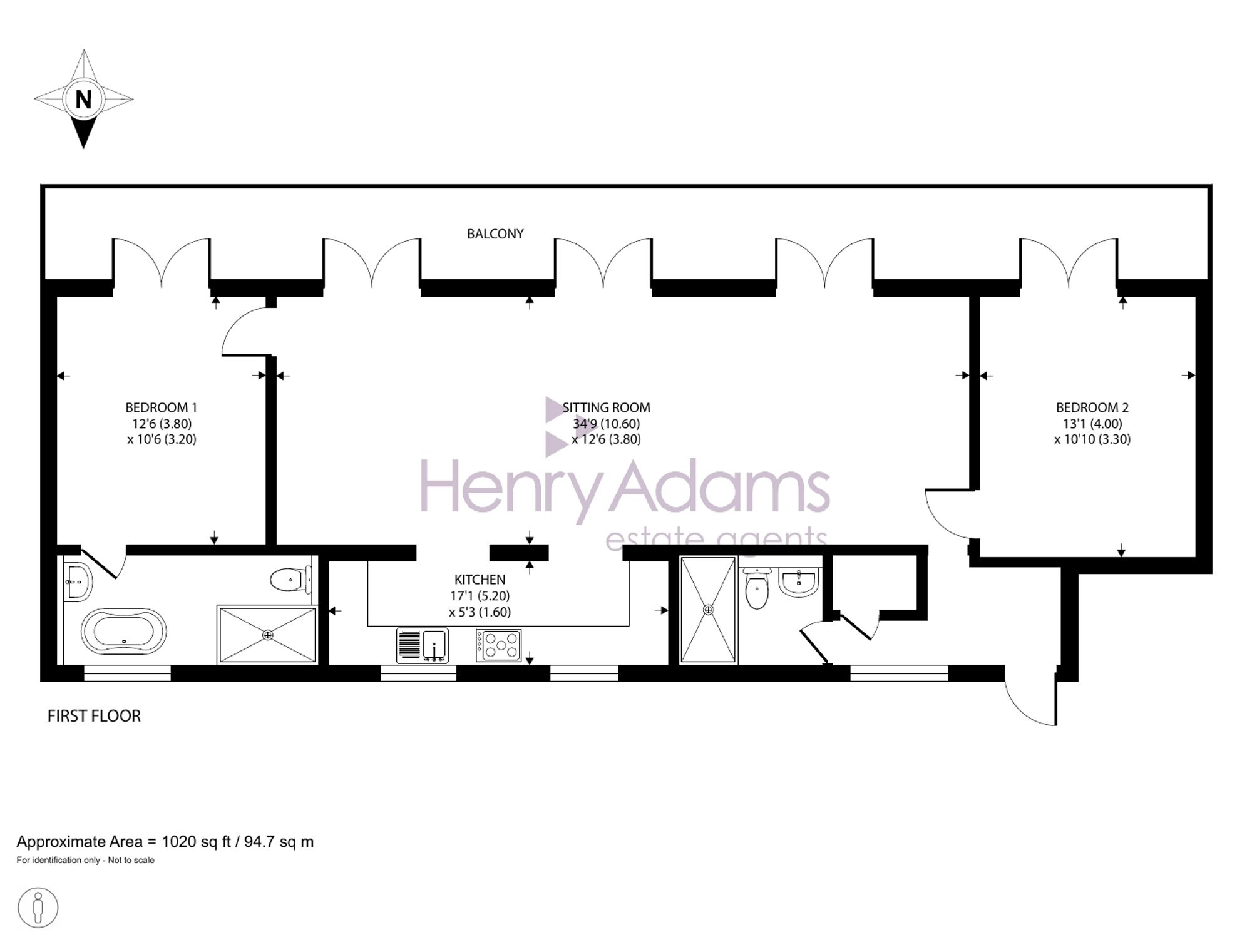 124 King Edward VII Apts Kings Drive, Midhurst, Midhurst floorplan
