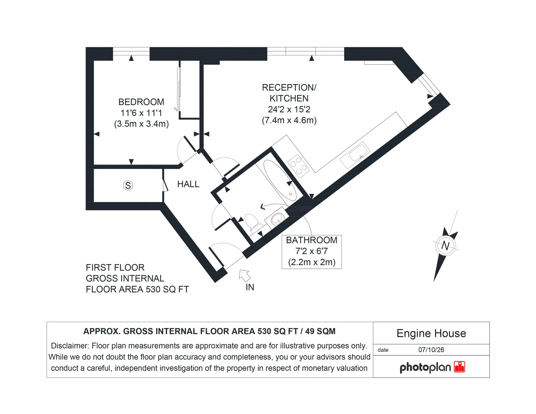 London E14 6UA, London floorplan