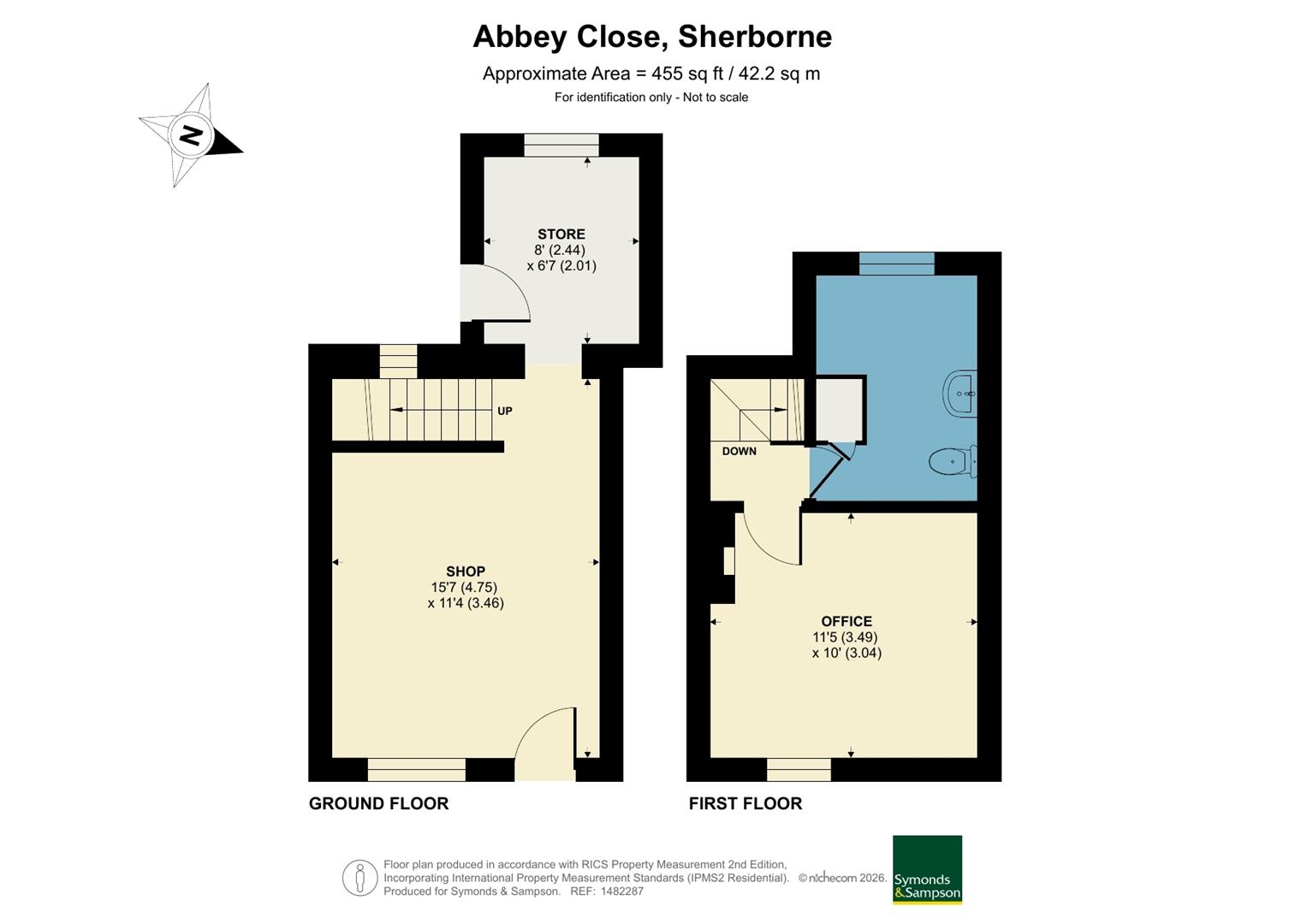1, Abbey Close, Sherborne floorplan