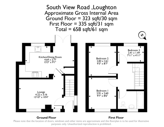 2 Bedrooms Semi-detached house to rent in South View Road, Loughton IG10