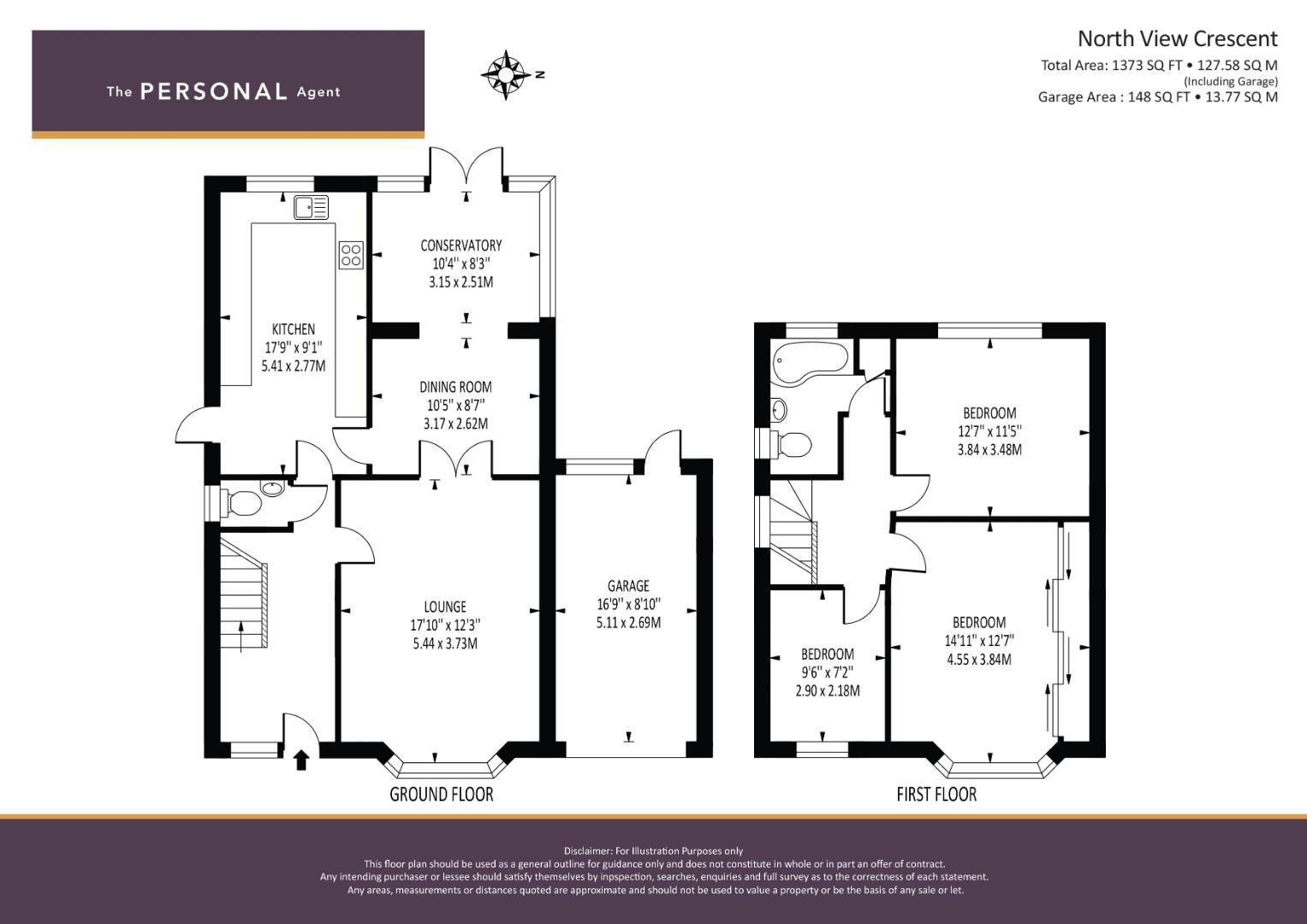 13, North View Crescent, Epsom Downs floorplan