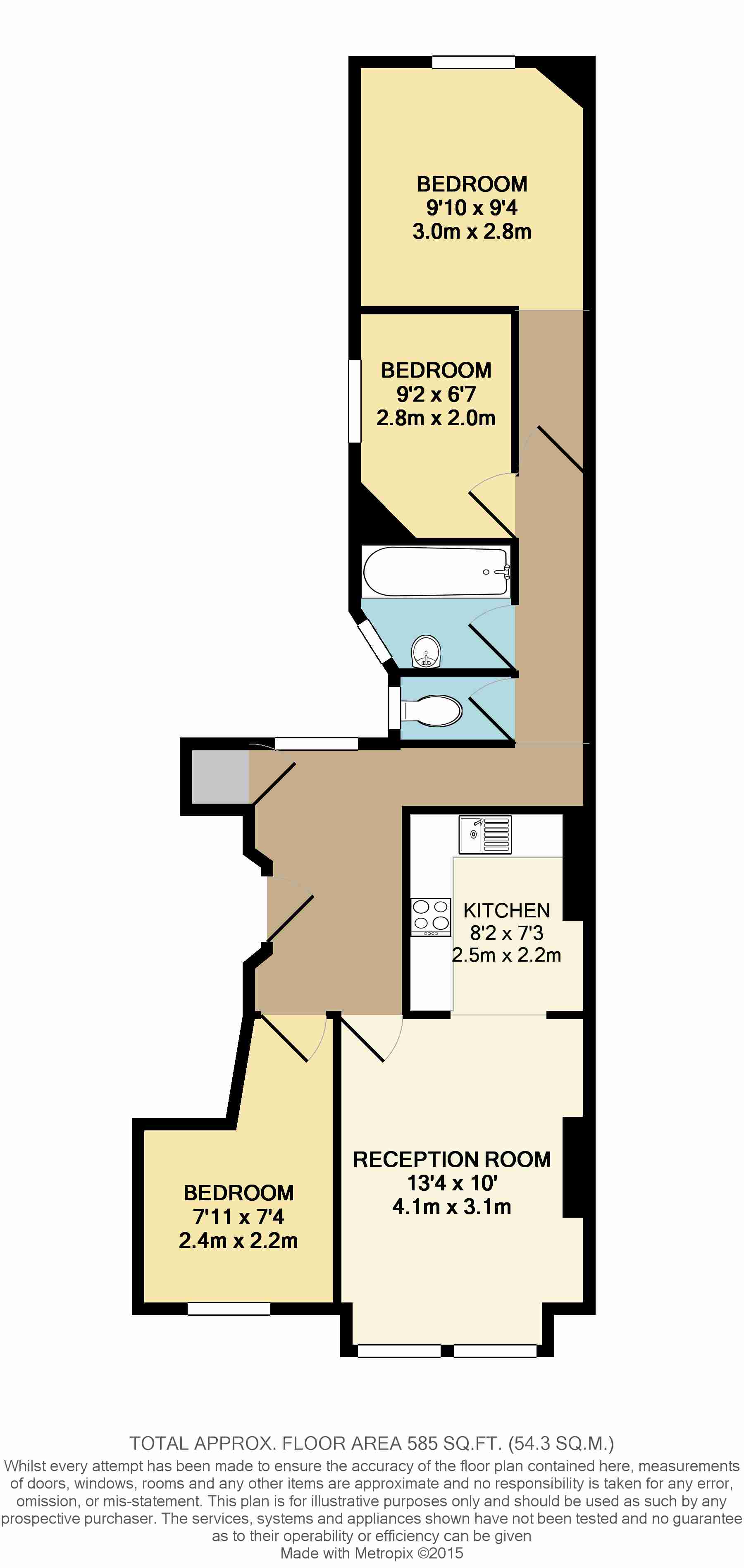 56, Grove Road, London floorplan