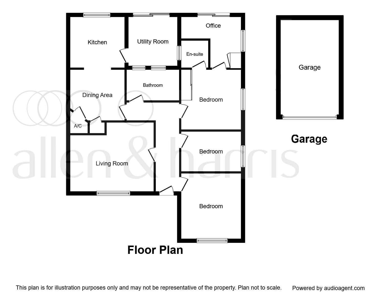 3 Bedrooms Detached bungalow for sale in Folly View Road, Faringdon SN7