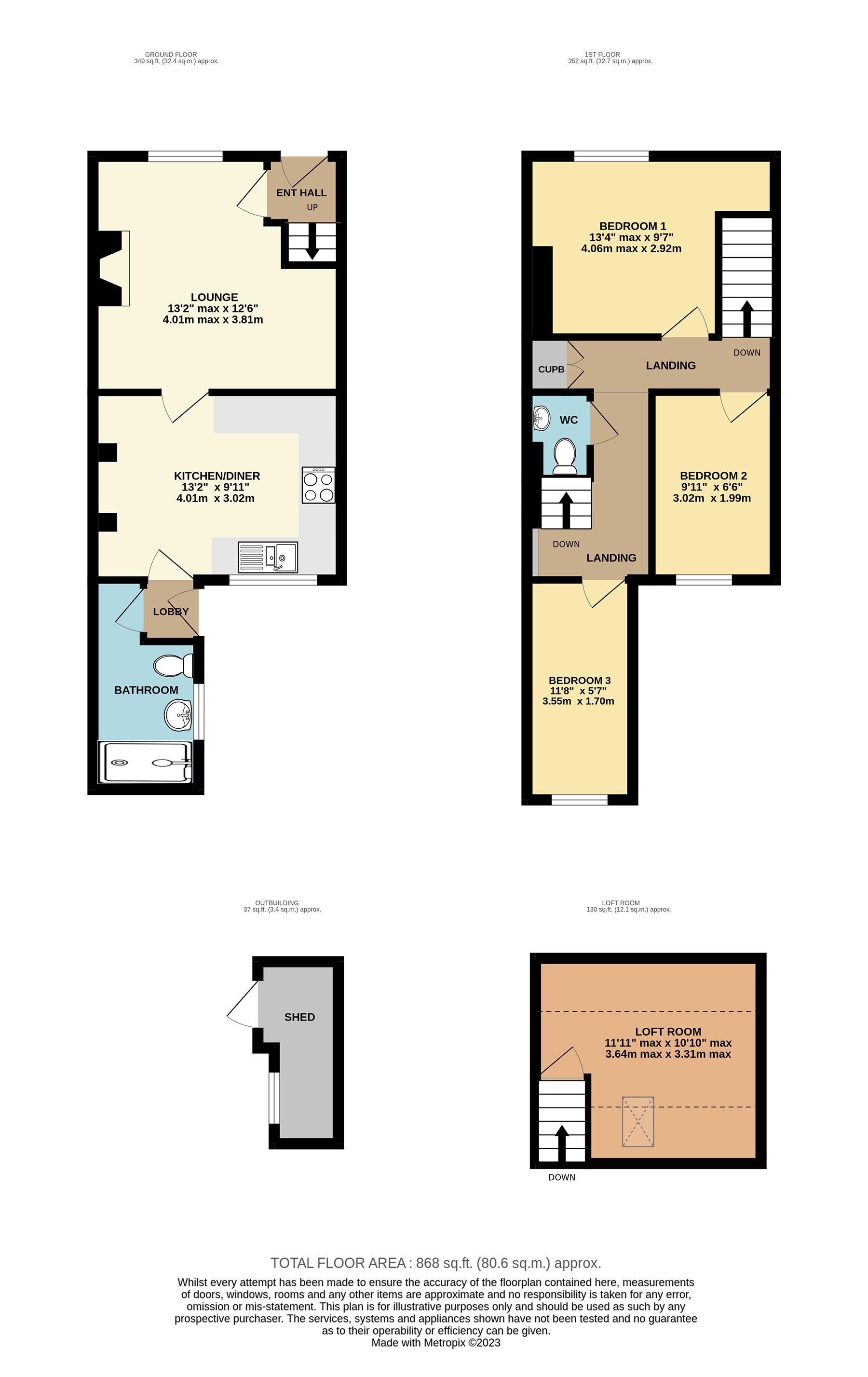 51, Frances Street, York floorplan