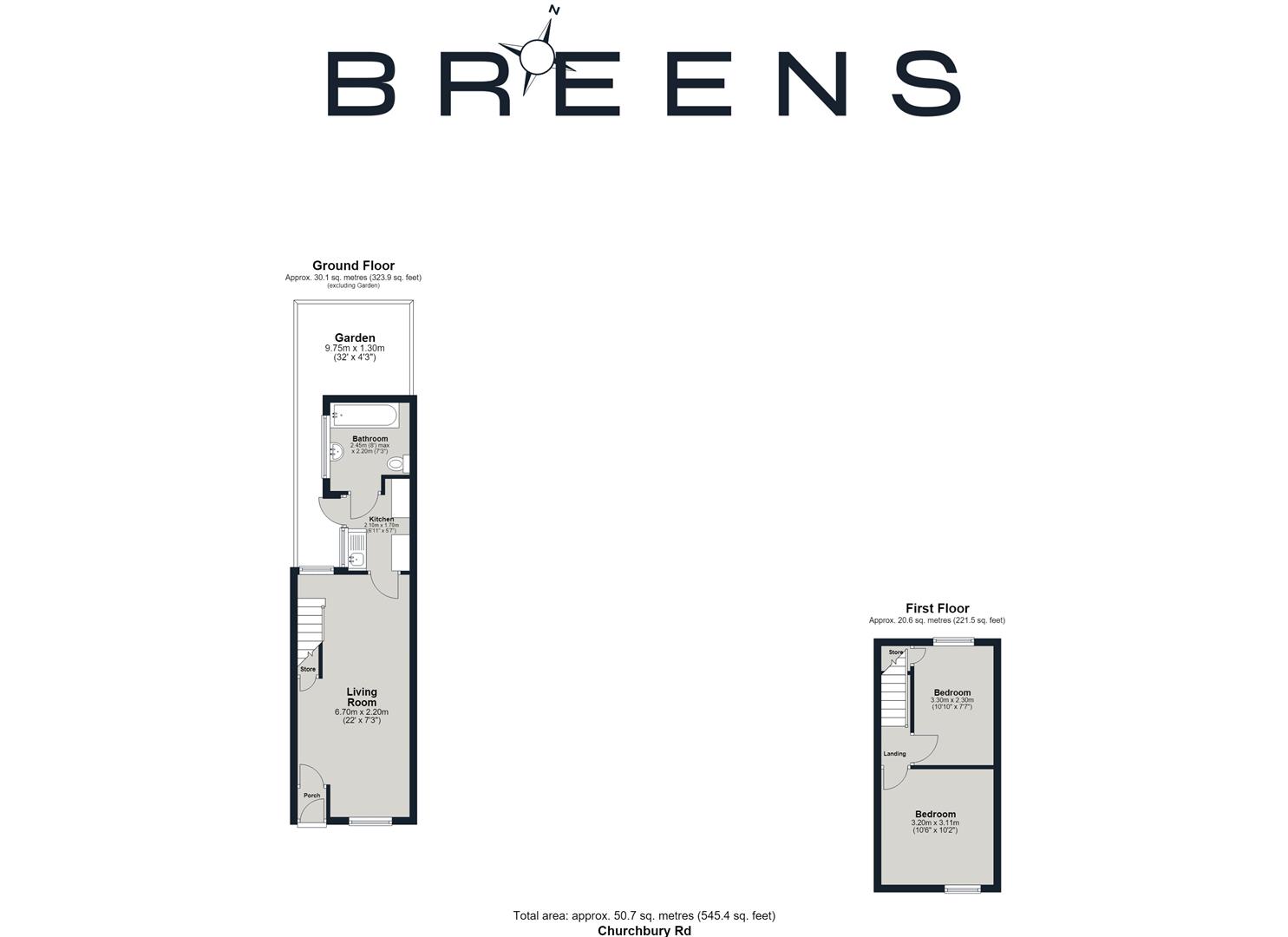 44, Churchbury Road, Enfield floorplan
