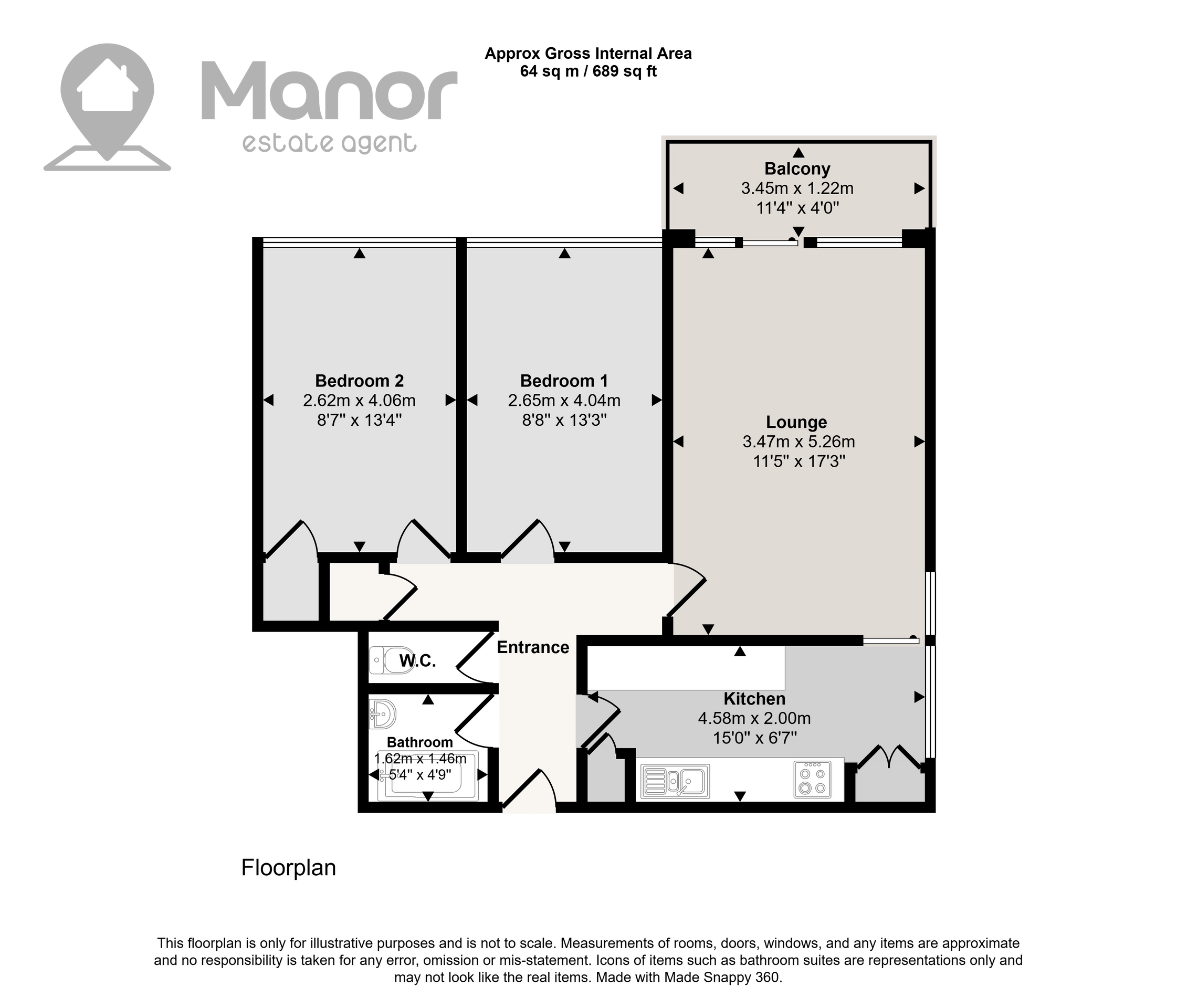 Flat 22, London floorplan