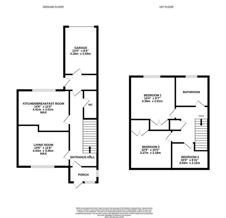 53, Glebe Road, Newent floorplan