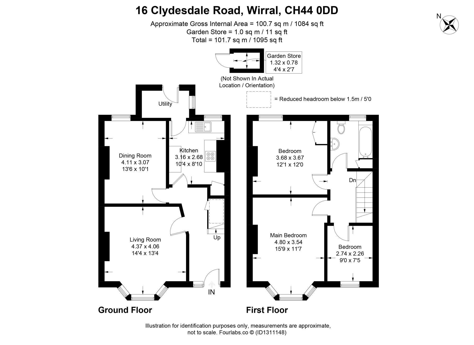 16, Clydesdale Road, Wallasey floorplan