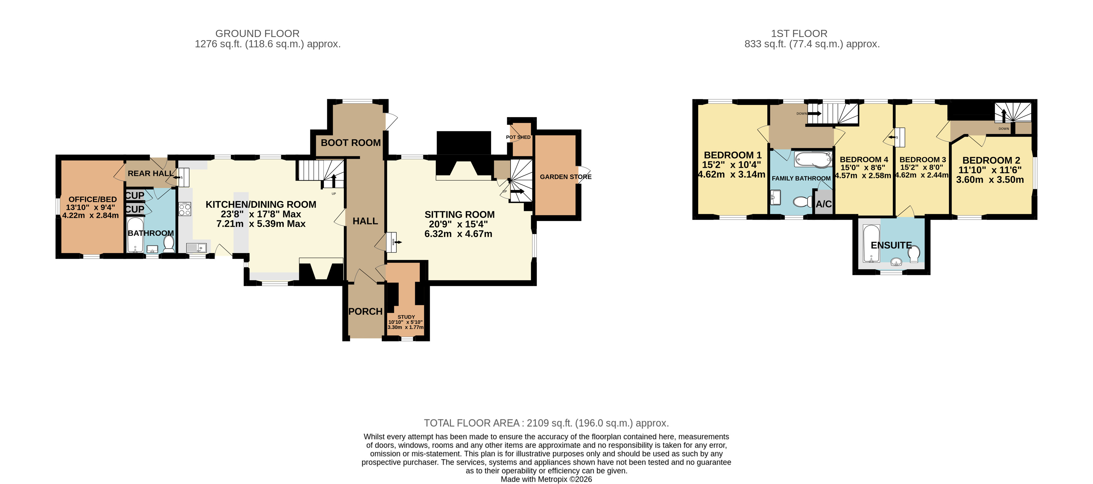 Clements Cottage,, Tivington, Minehead floorplan