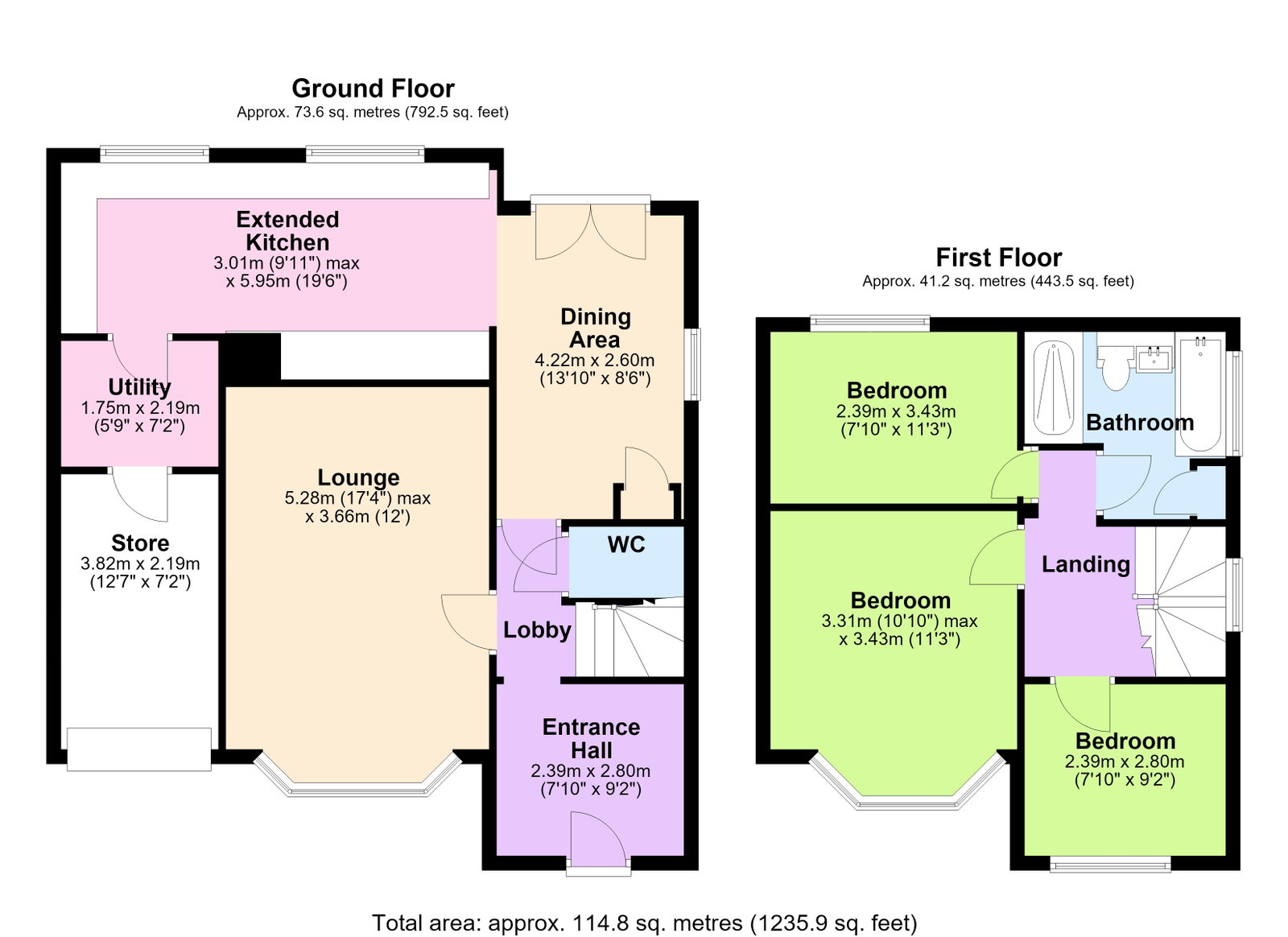 1, The Close, Nottingham floorplan