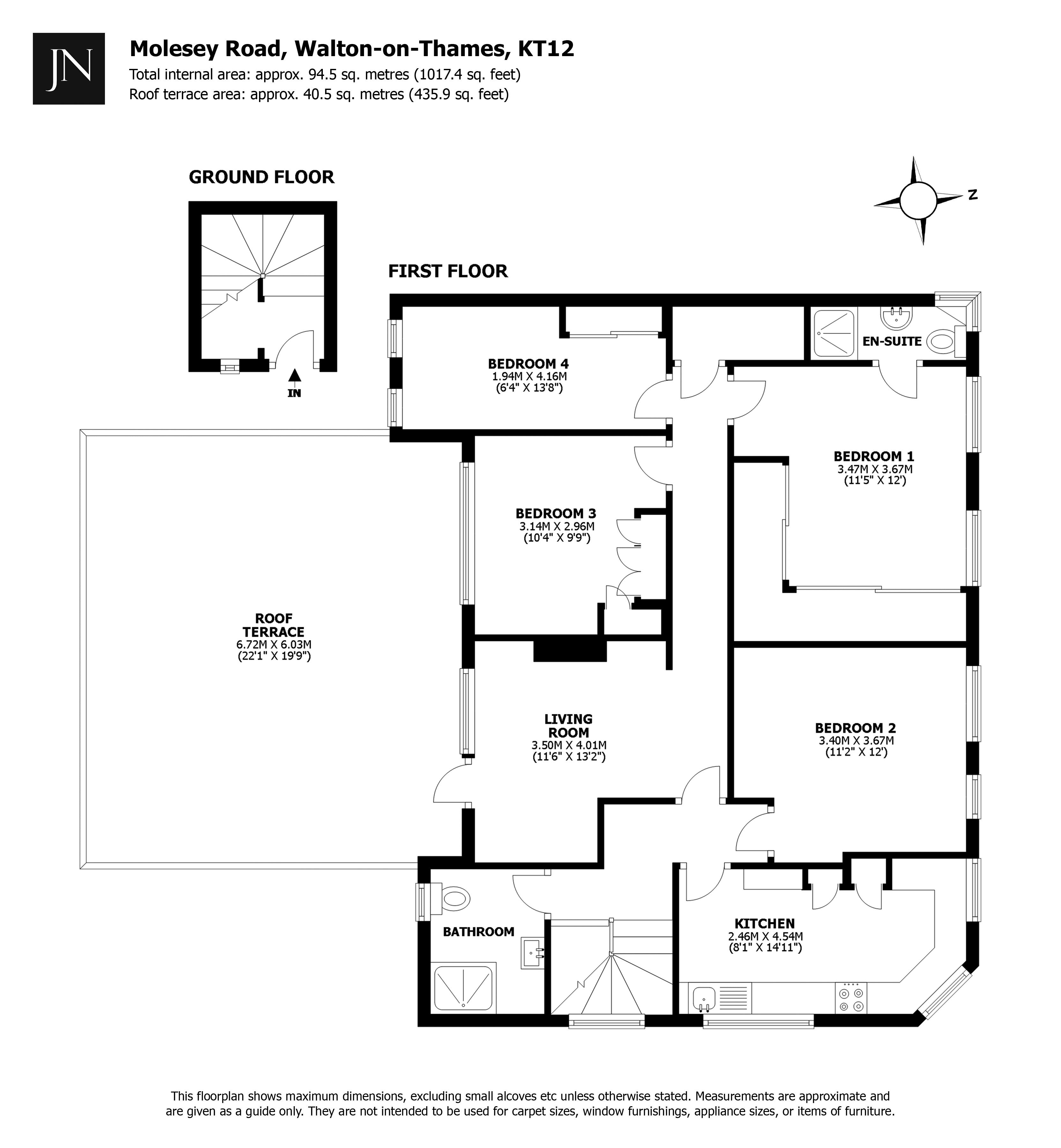 319, Molesey Road, Walton-On-Thames floorplan