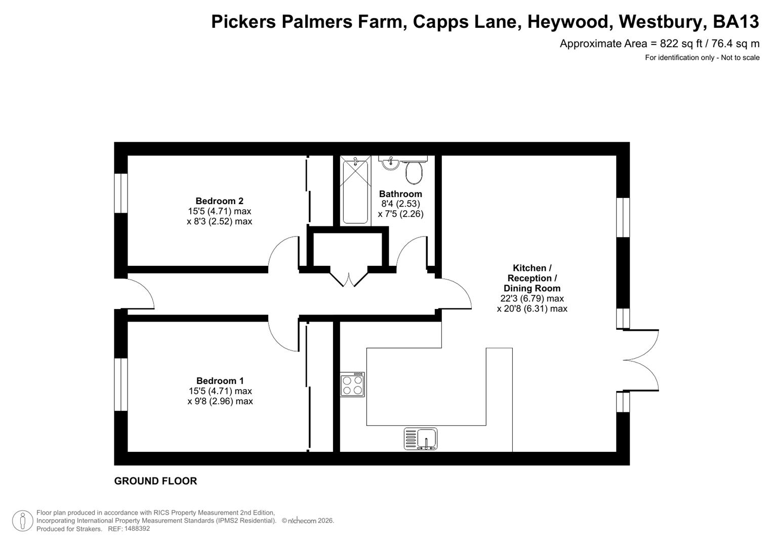 Clover Cottage, Pickers Palmers Farm, Capps Lane, Westbury floorplan