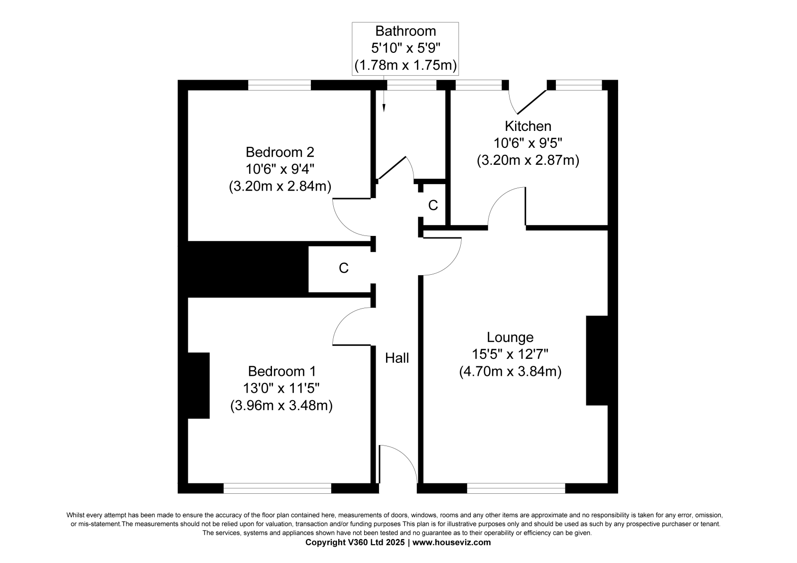 37 Greenhill Terrace, Knockentiber, Kilmarnock floorplan