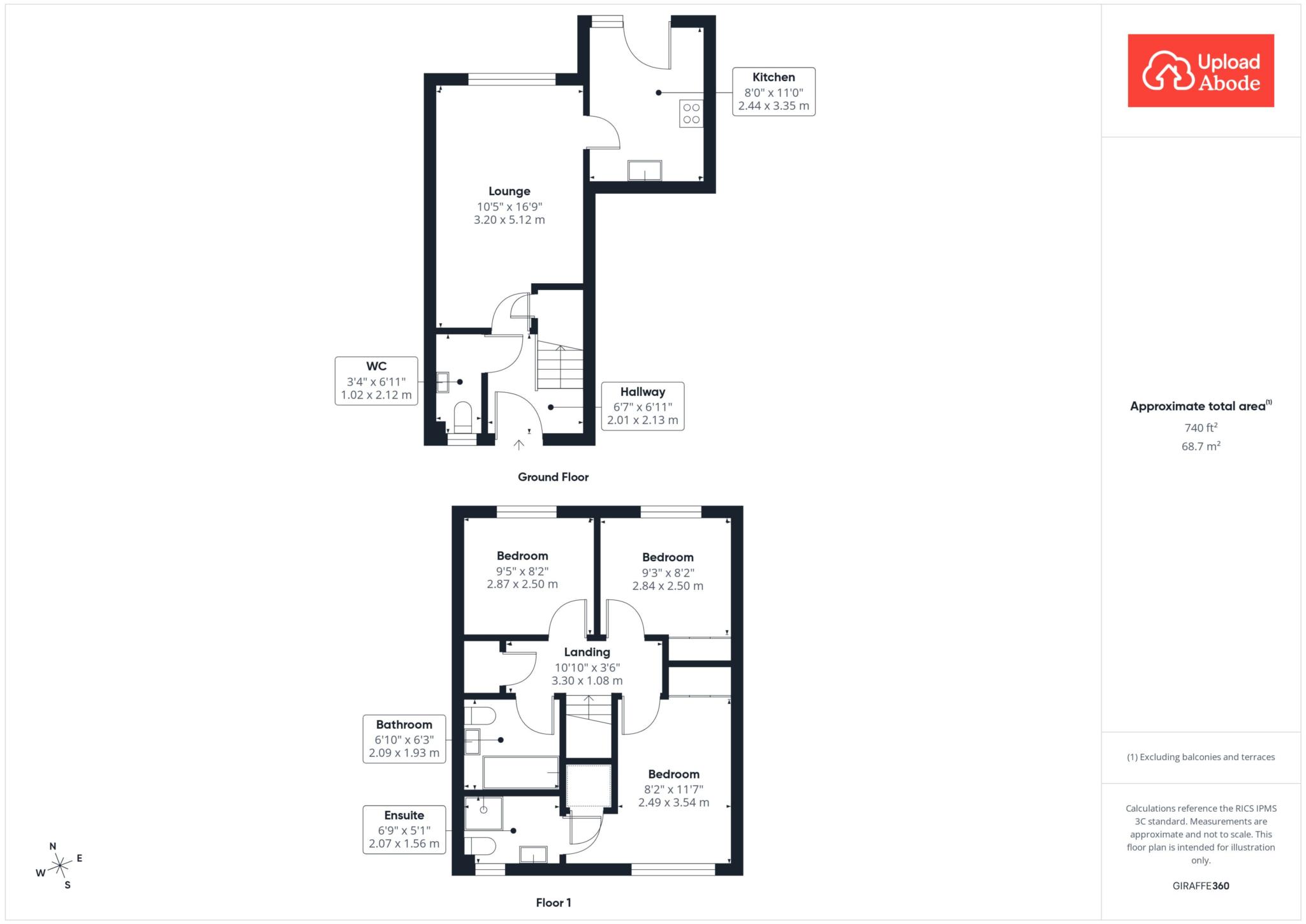 25, Pyotshaw Way, Glasgow floorplan