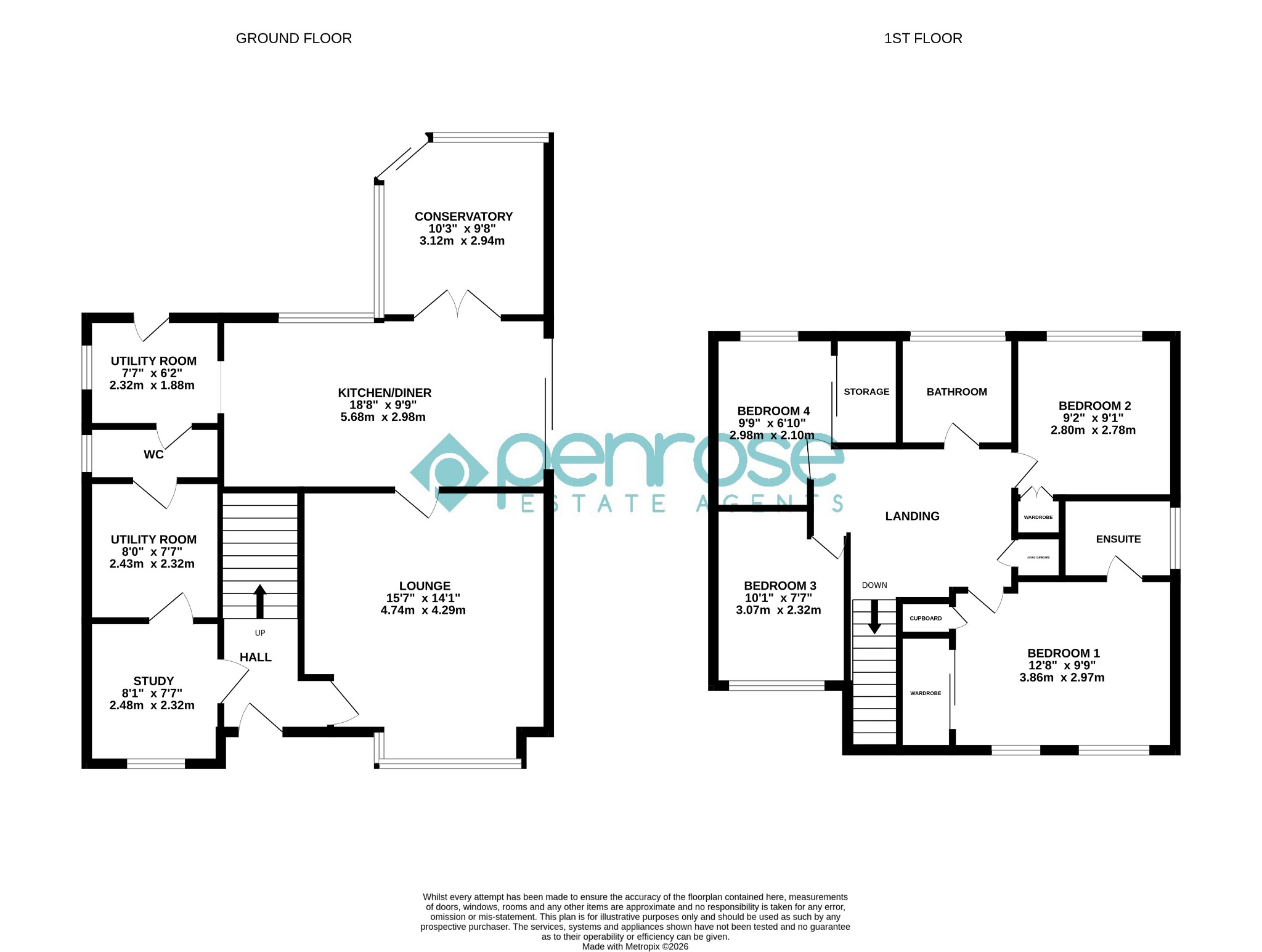 44 Rylands Heath, Luton, Bedfordshire floorplan