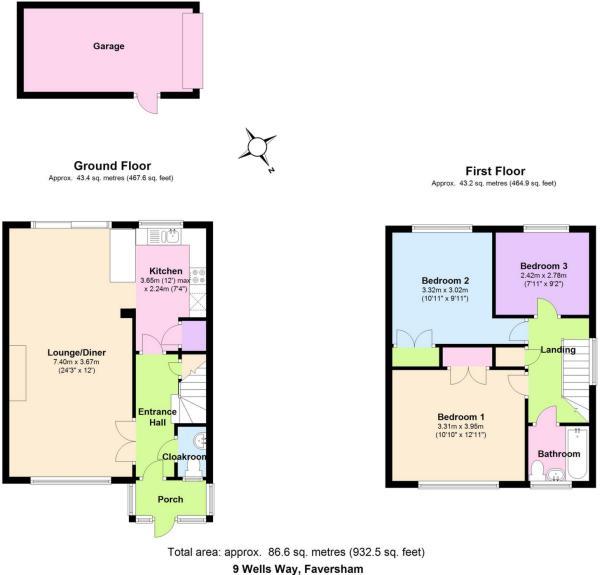 3 Bedrooms  for sale in Wells Way, Faversham ME13