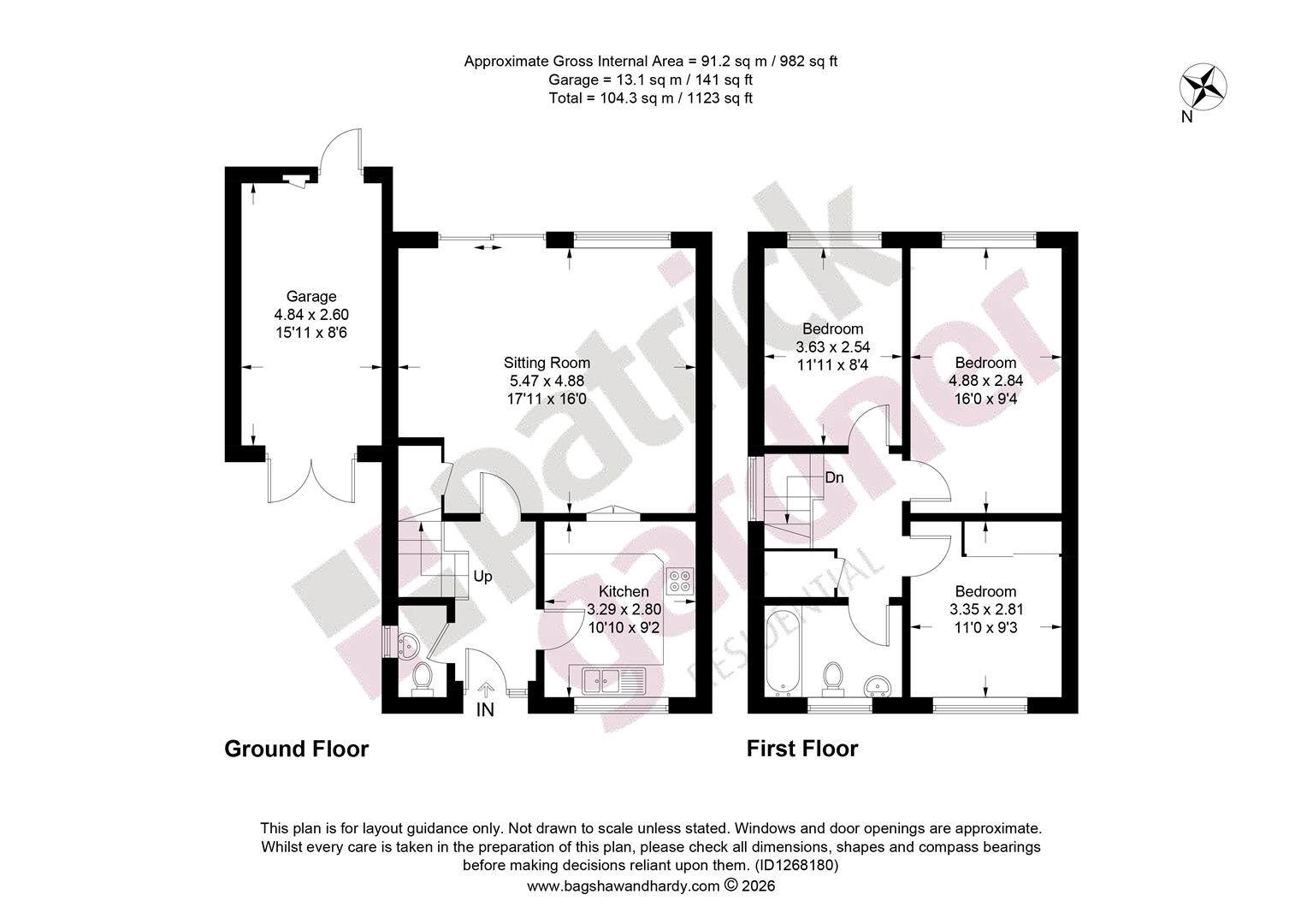 55, Strathcona Avenue, Leatherhead floorplan
