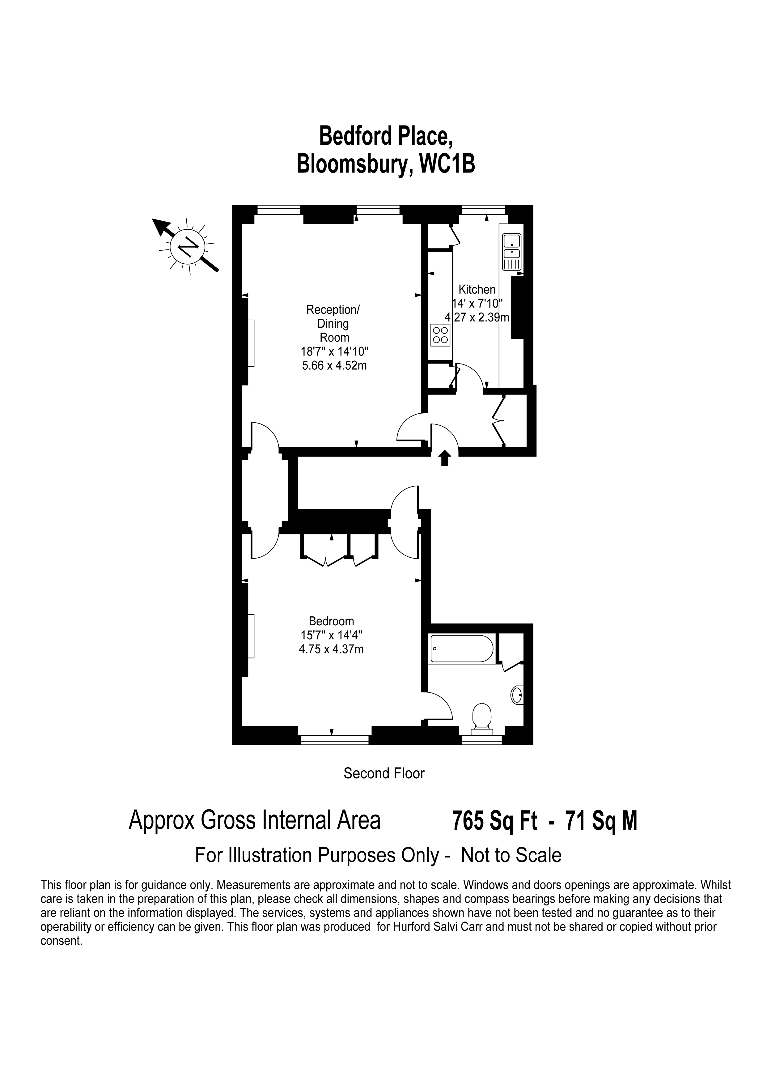1 Bedrooms Flat to rent in Bedford Place, Bloomsbury WC1B