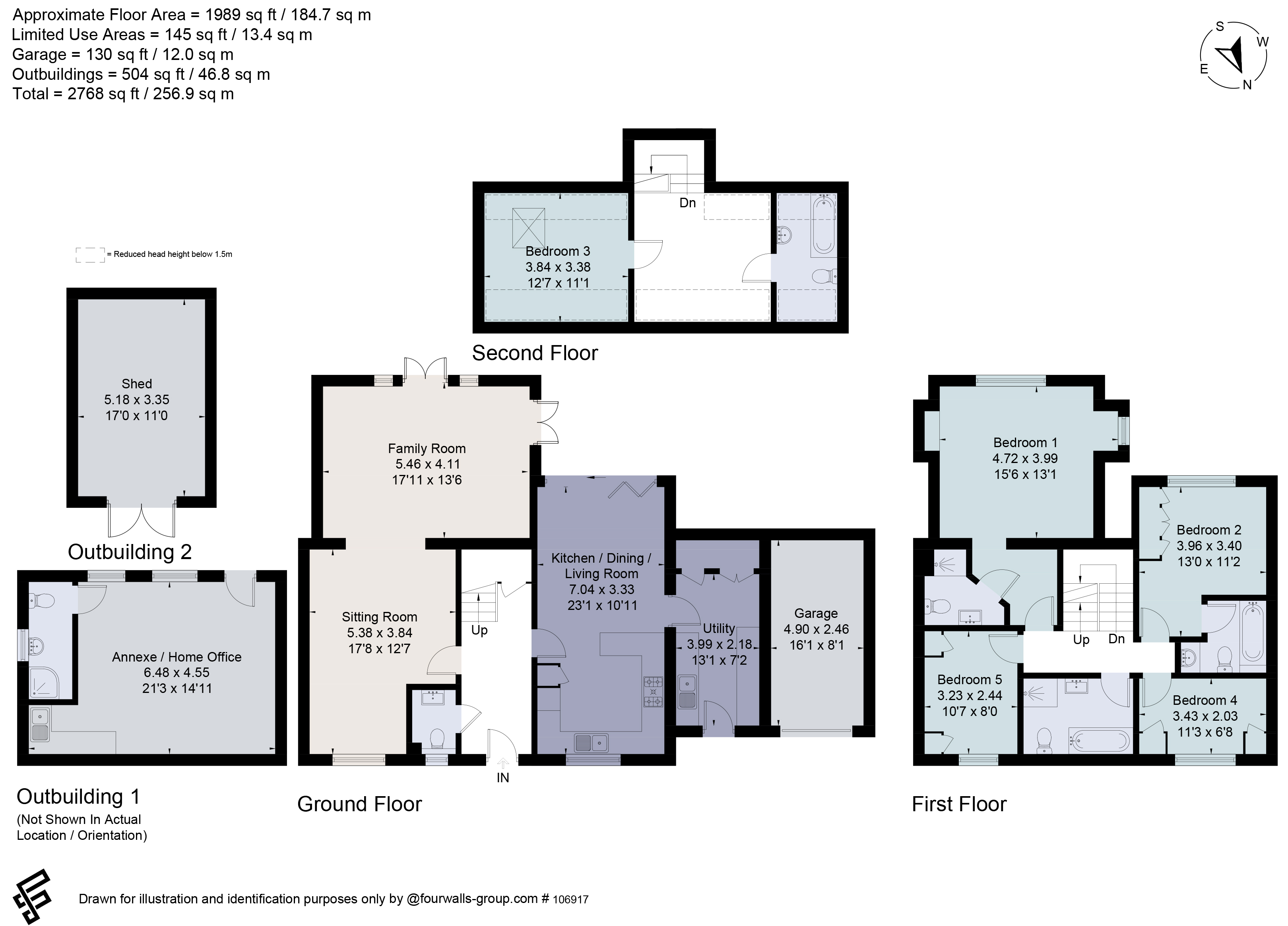 1 Nutbourne Cottages,, Roundals Lane, Godalming floorplan