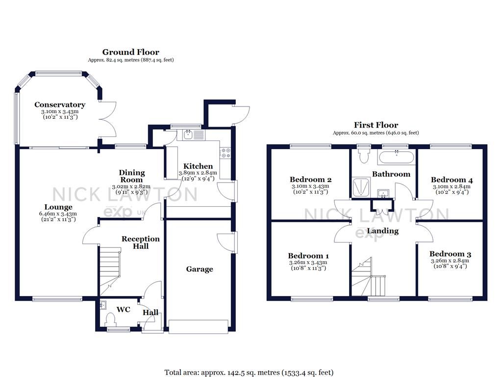 12, South View Gardens, Nottingham floorplan
