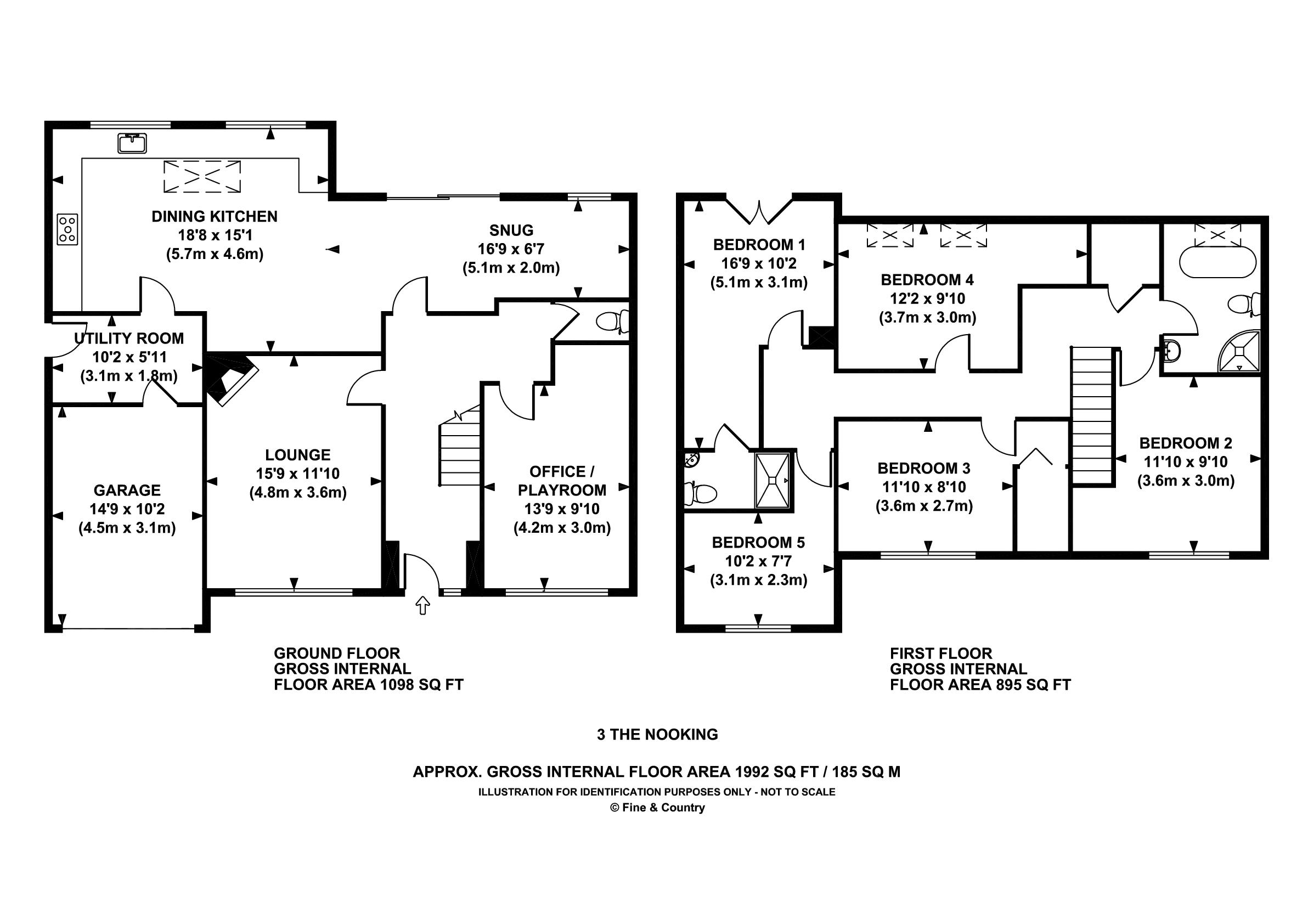 3, The Nooking, Wakefield floorplan