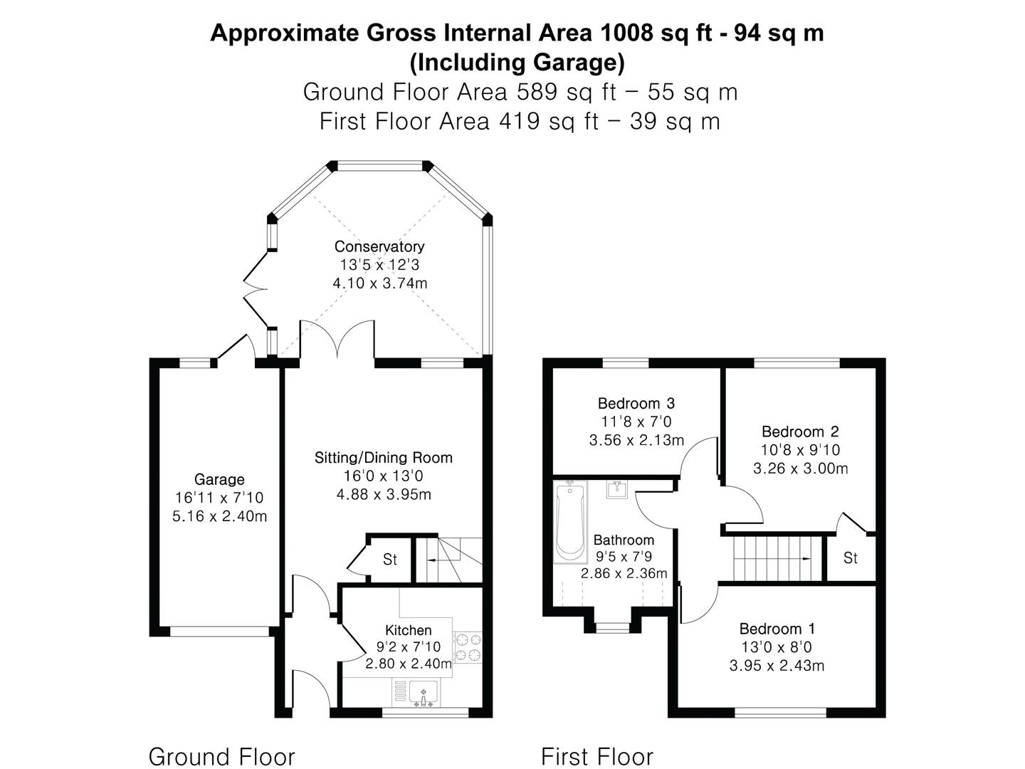 16, Park Close, Reading floorplan