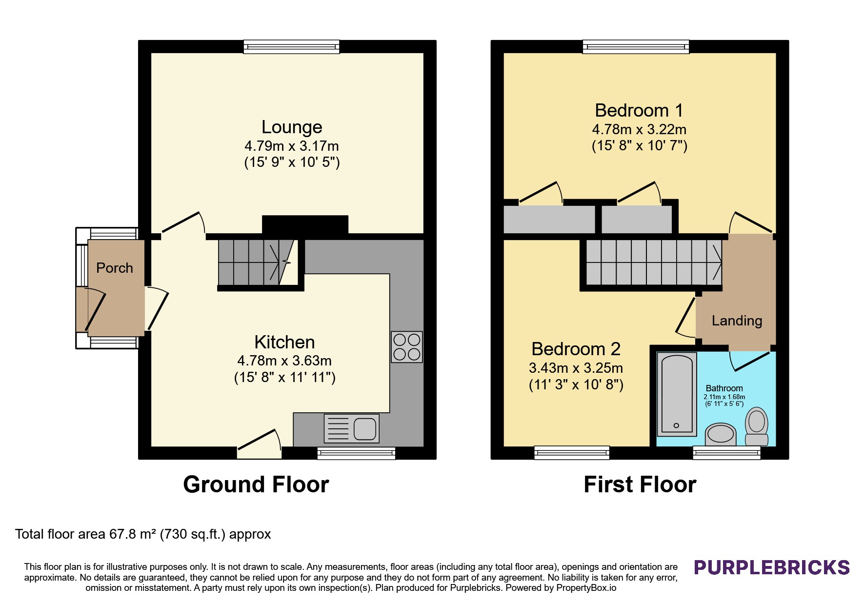 Blake Road, Bristol floorplan