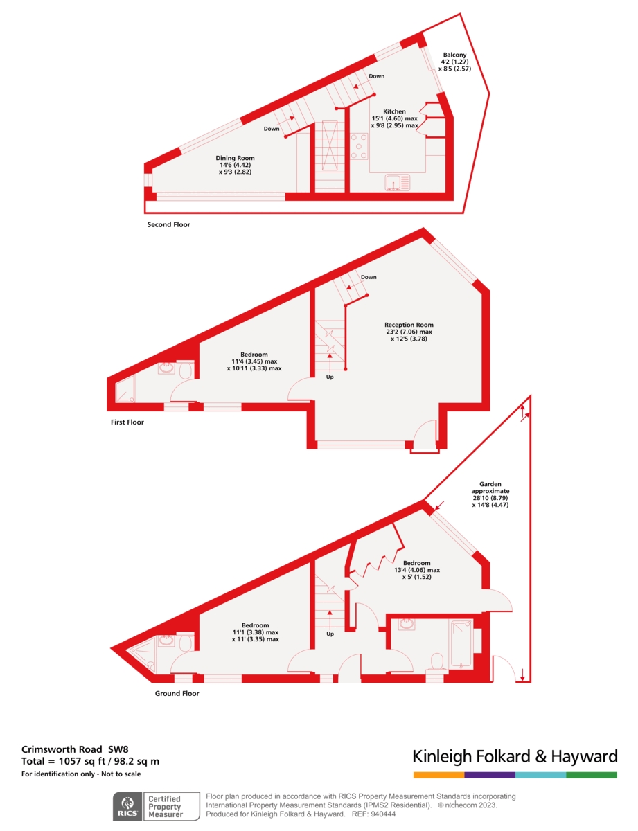 134, Crimsworth Road, London floorplan