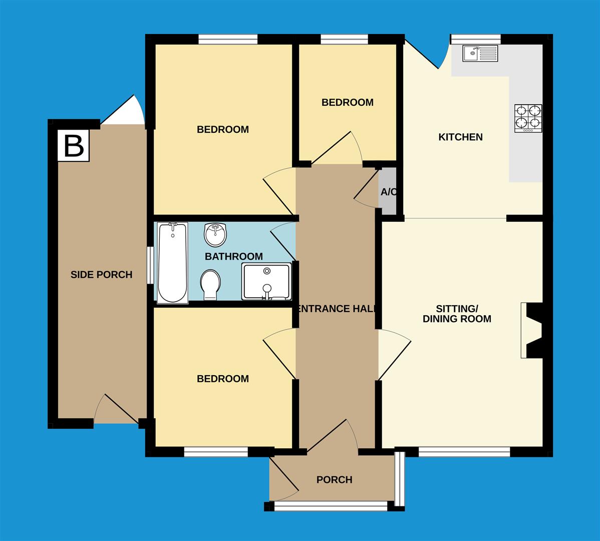 62, Tor View, Tregadillett floorplan