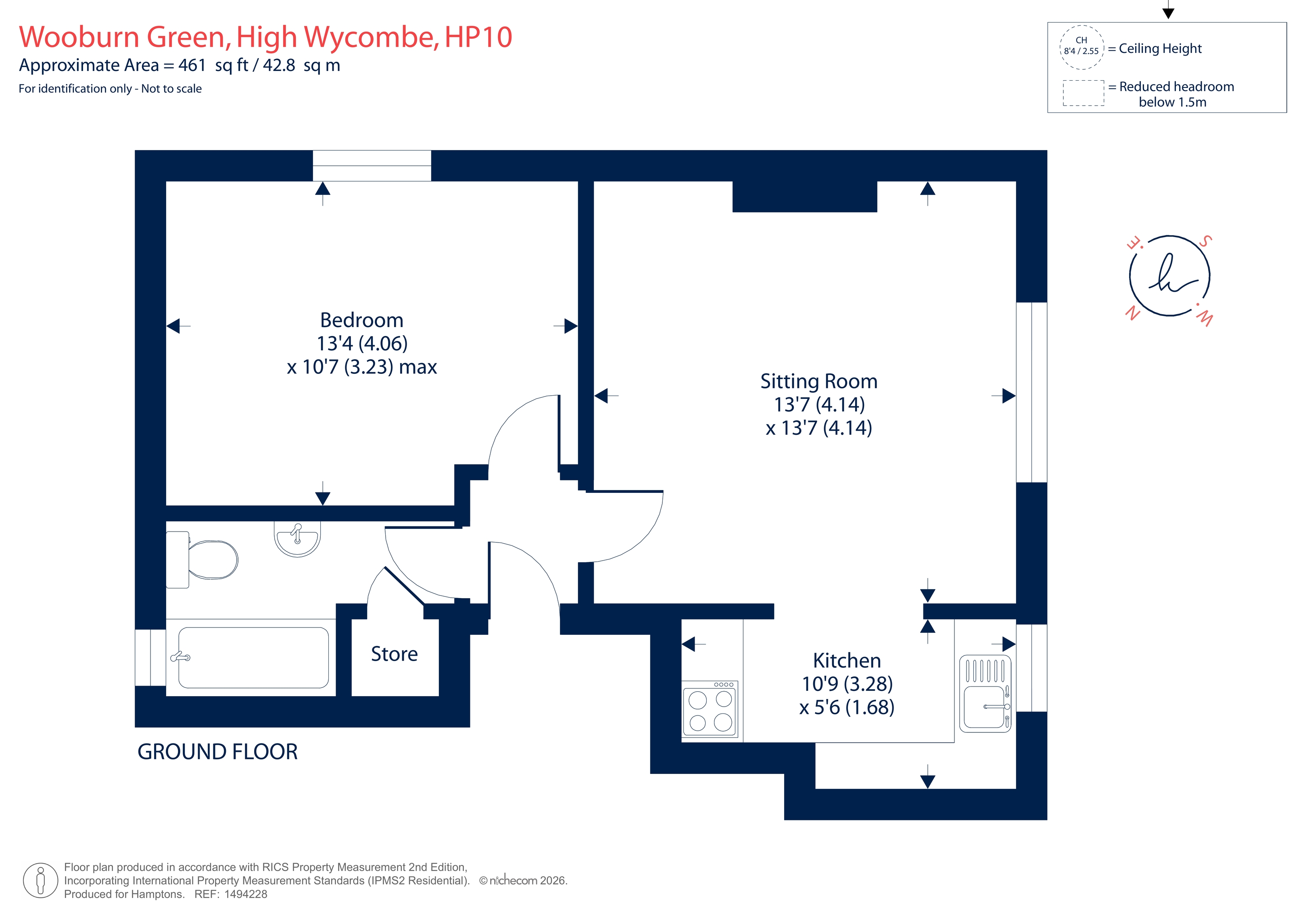 1 Shelburne House, 4, The Green, High Wycombe floorplan