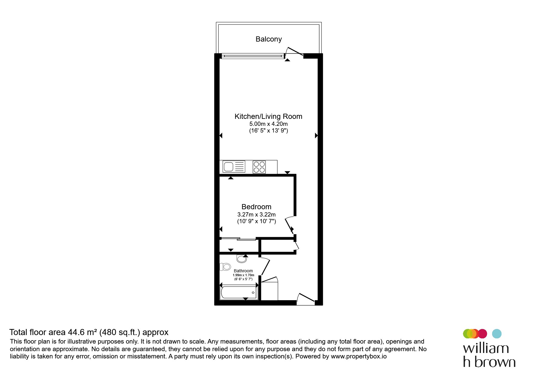 Apartment 518, The Litmus Building, 195, Huntingdon Street, Nottingham floorplan