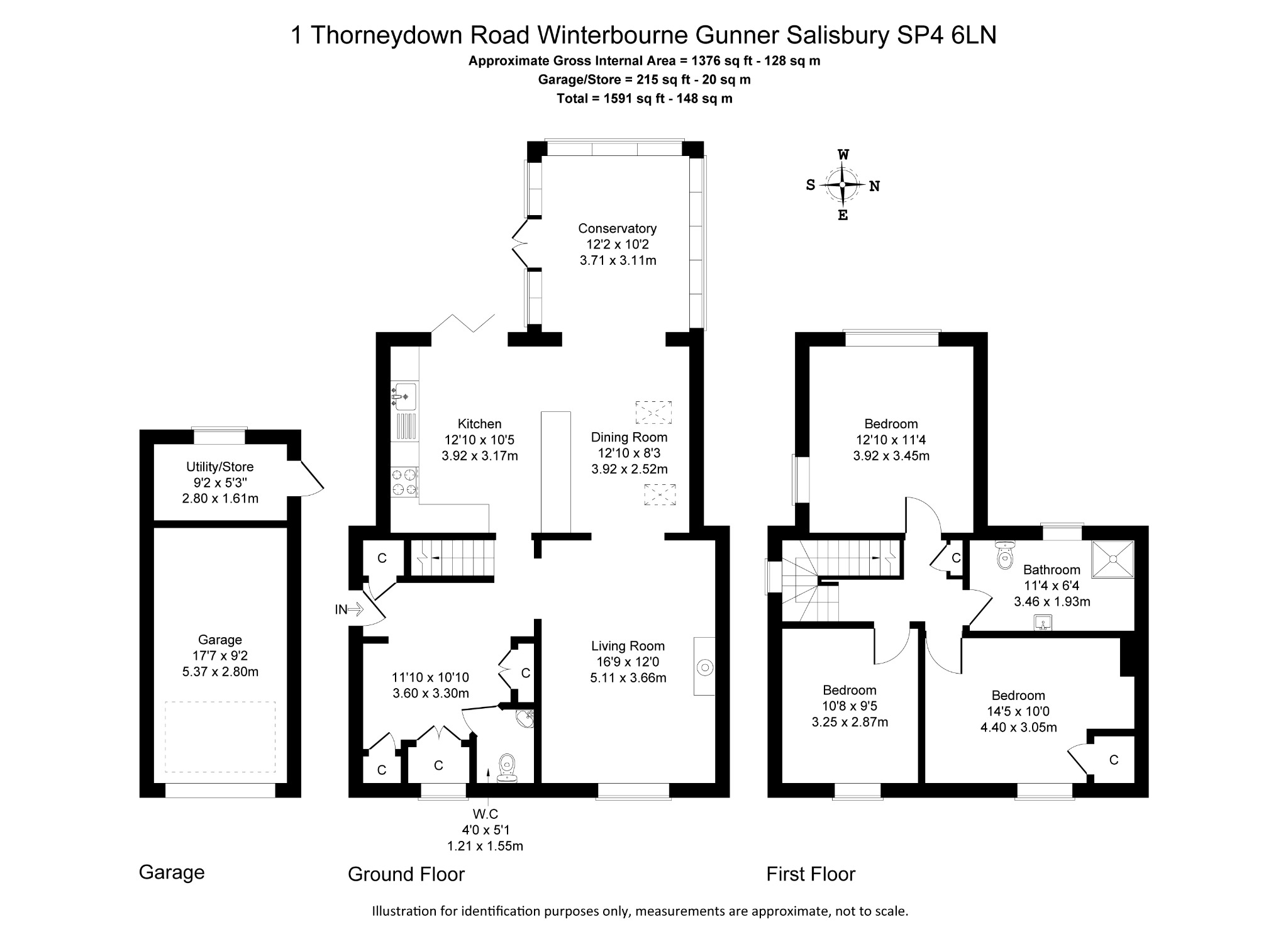 1 Thorneydown Road, Winterbourne Gunner, Salisbury floorplan