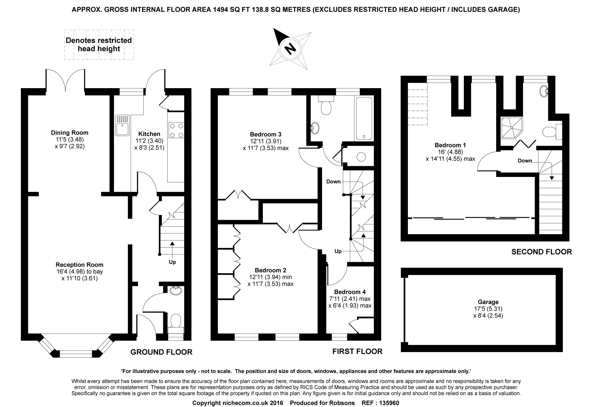 4 Bedrooms Terraced house for sale in Rising Hill Close, Northwood HA6