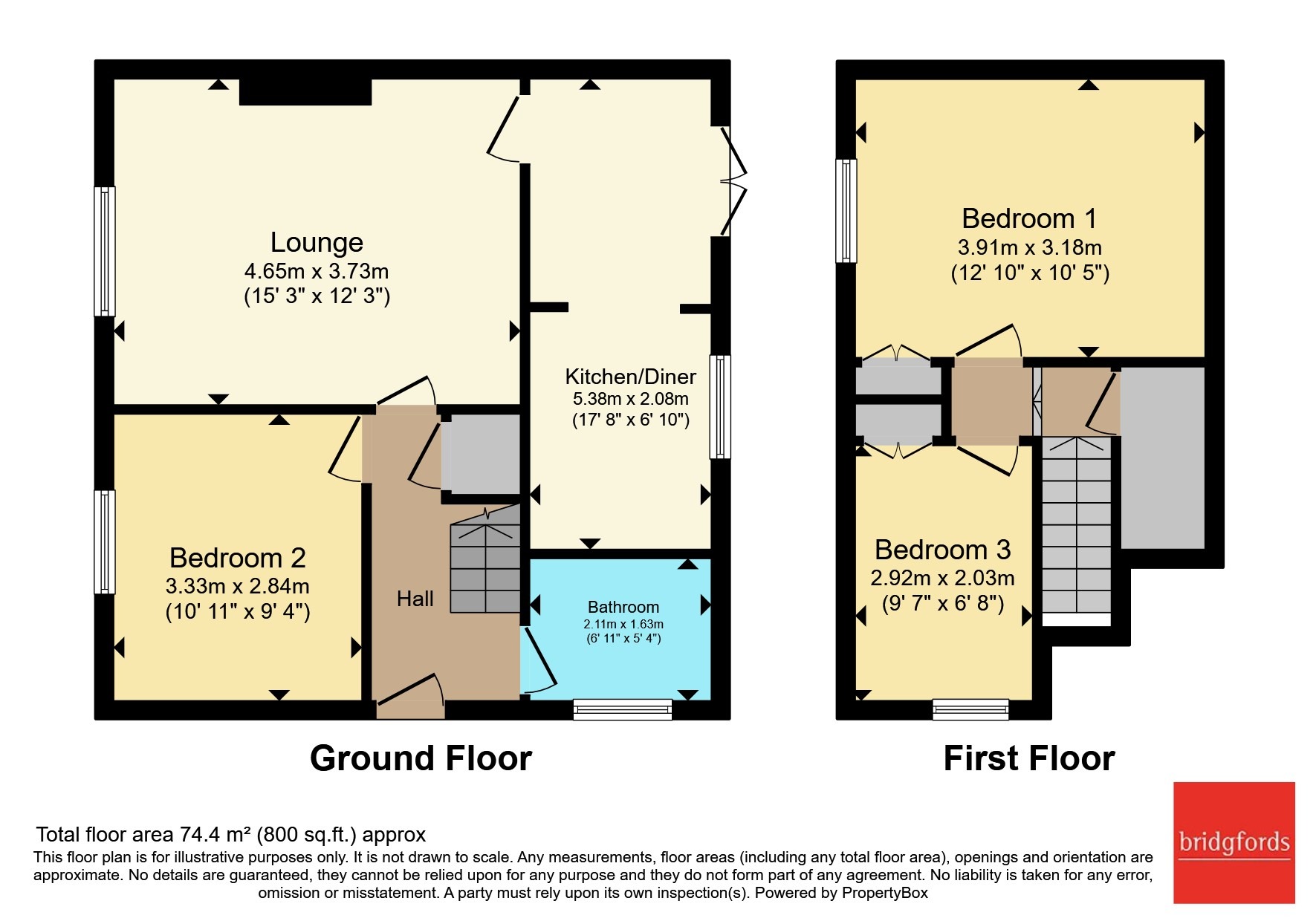 187, Brindle Road, Preston floorplan