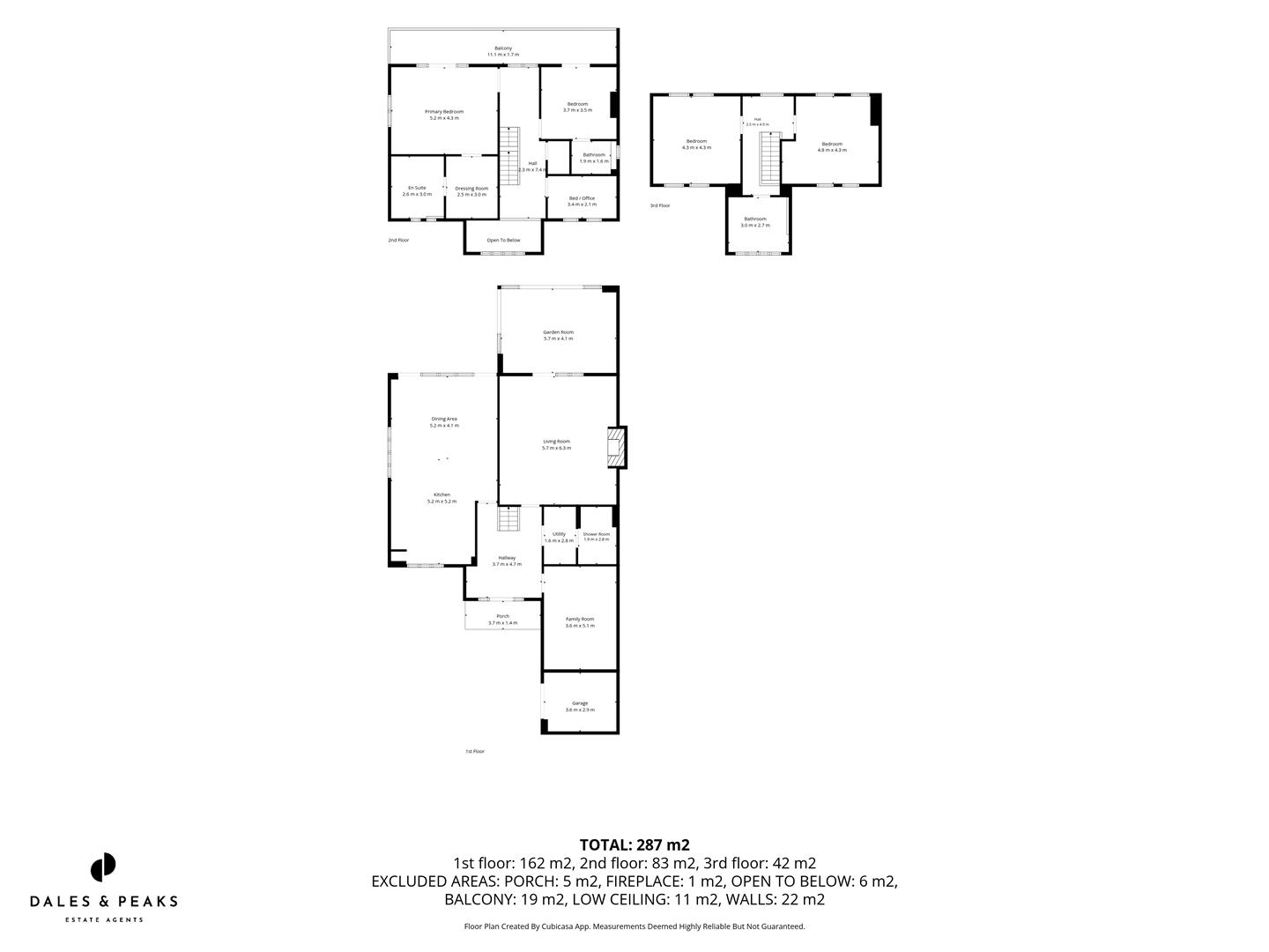 Holmfield, Over Croft Lane, Matlock floorplan
