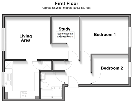 The Woodlands, Smallfield floorplan