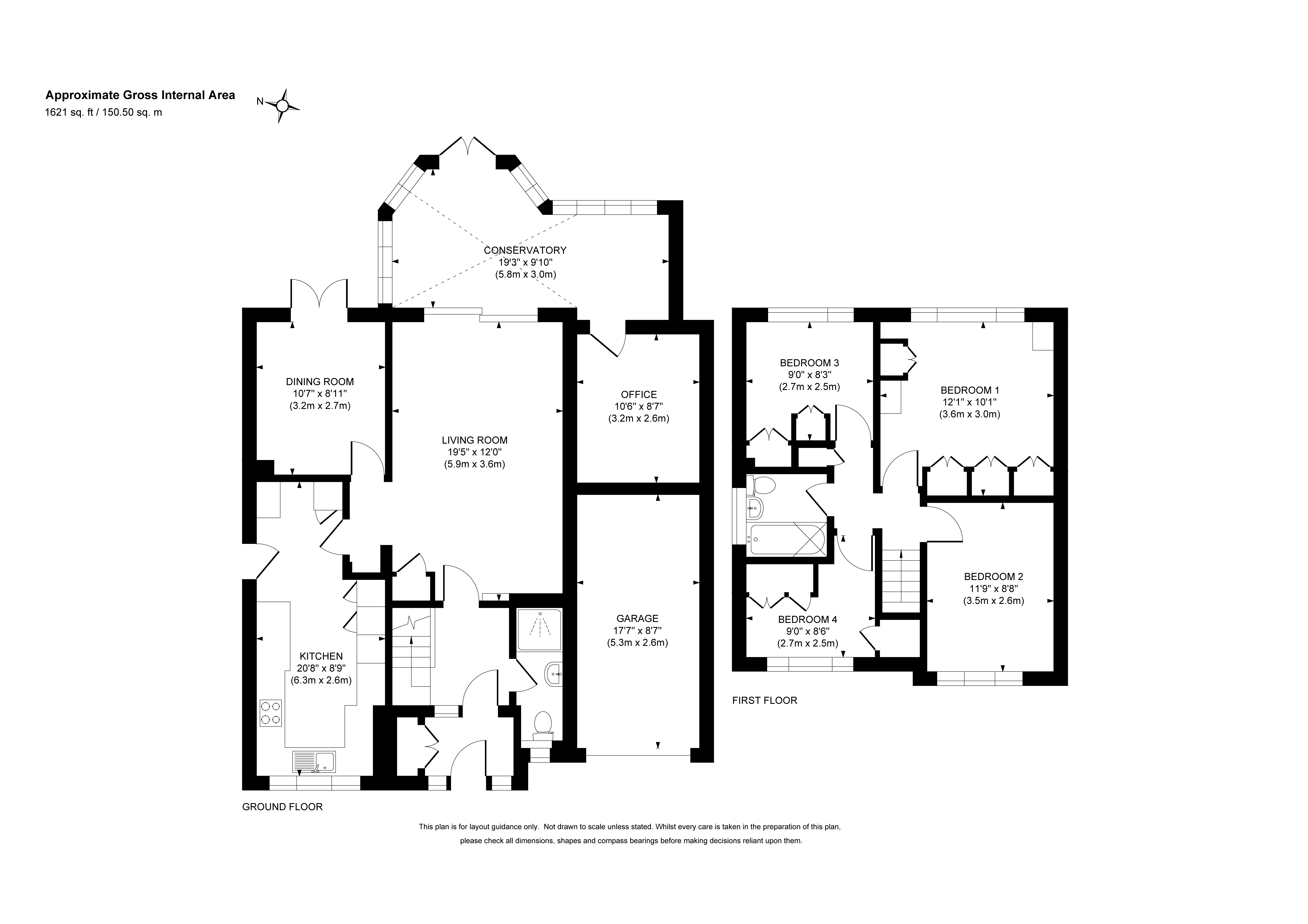 15, Orchard Close, Woking floorplan