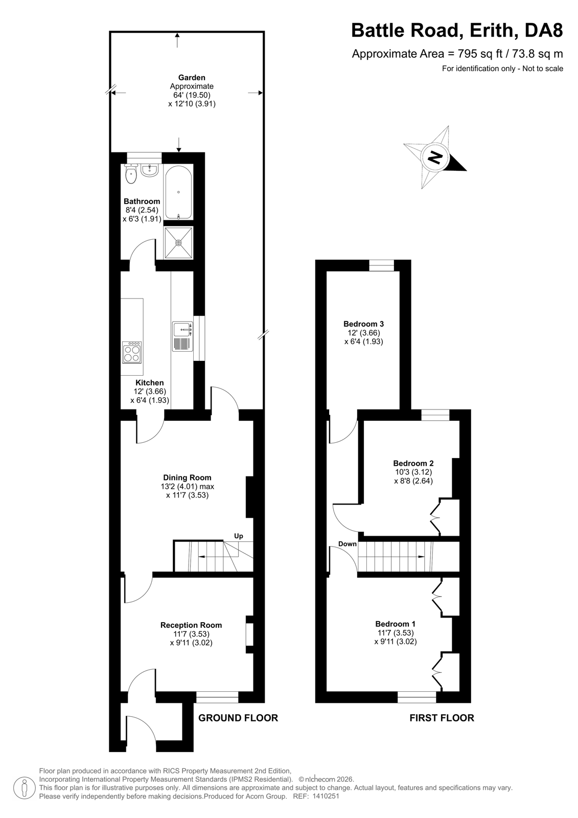 36, Battle Road, Erith floorplan