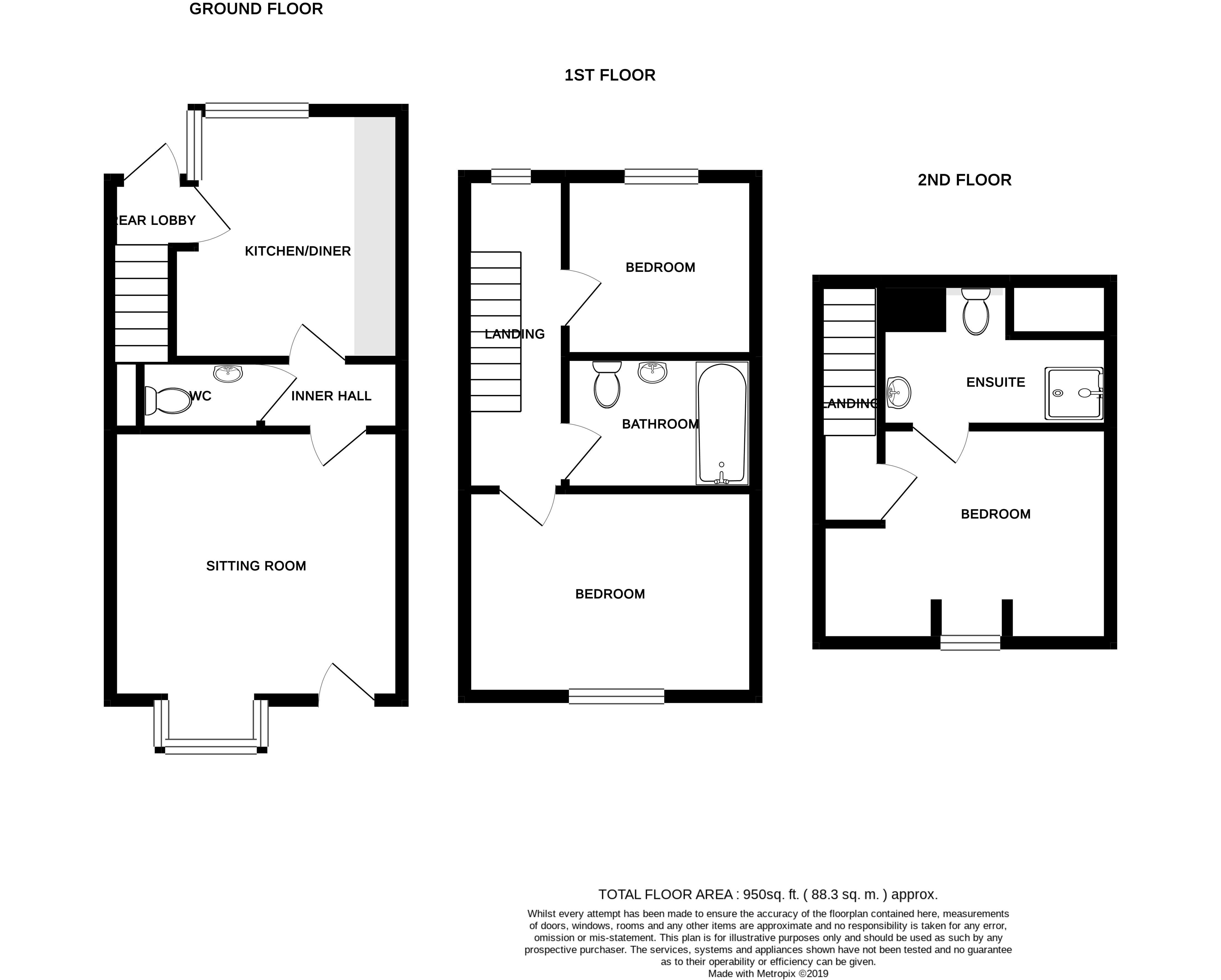 4, Sycamore Row, Enstone floorplan