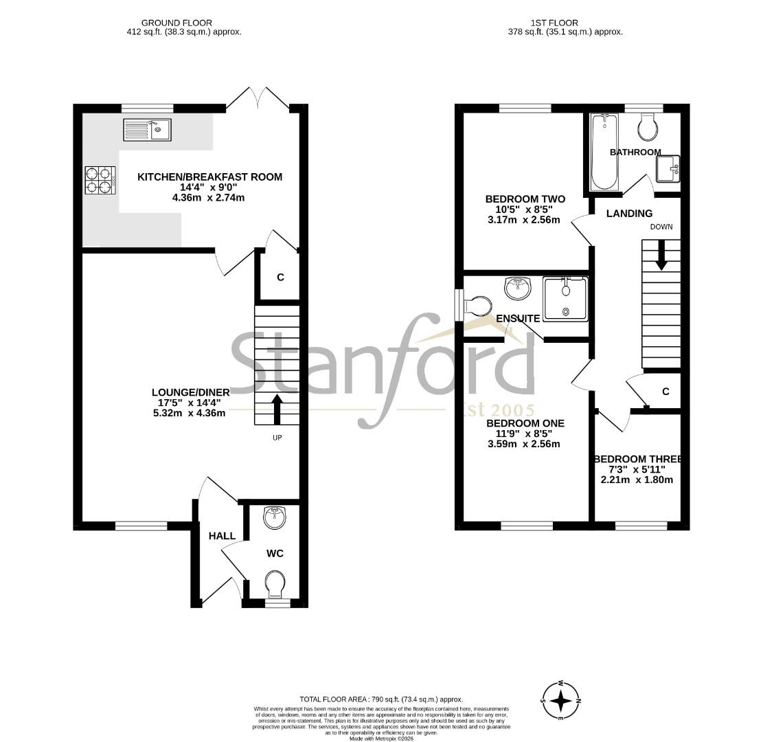 30, Pluto Road, Eastleigh floorplan