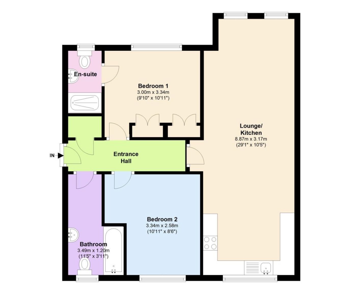 Apartment 3, Martin House, Martin House floorplan