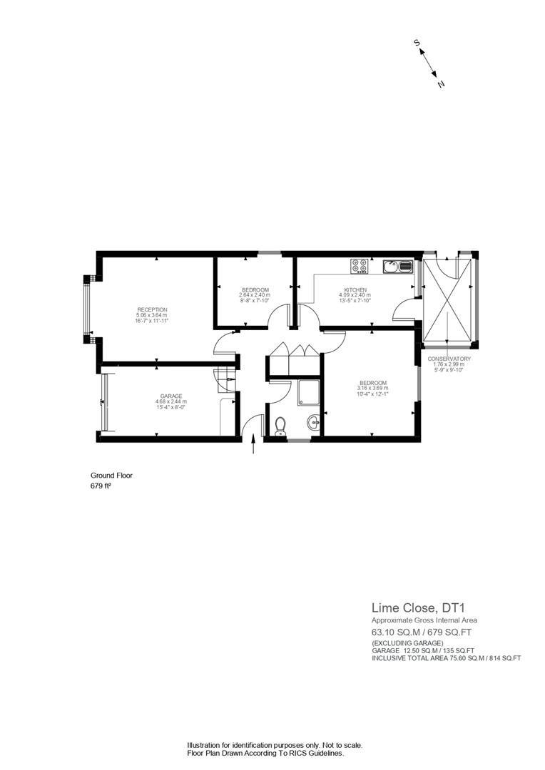 1A, Lime Close, Dorchester floorplan