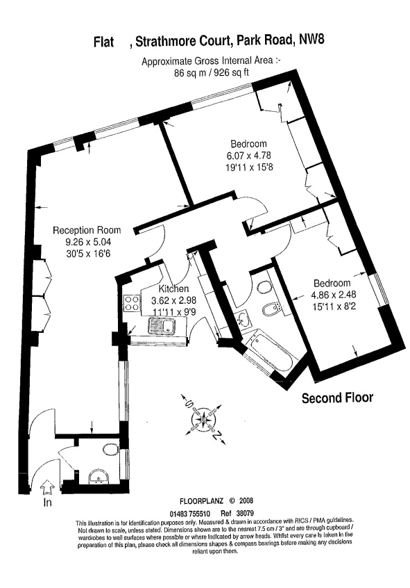Flat 12, 143, Park Road, Camden Road floorplan