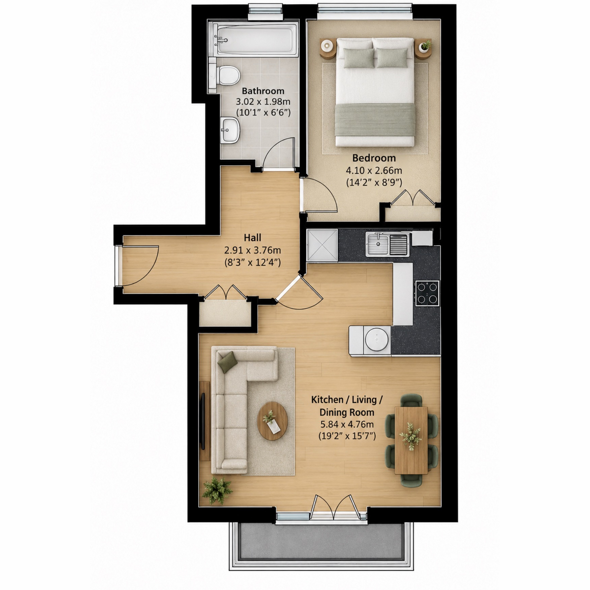 Mulgrave Road, Croydon floorplan