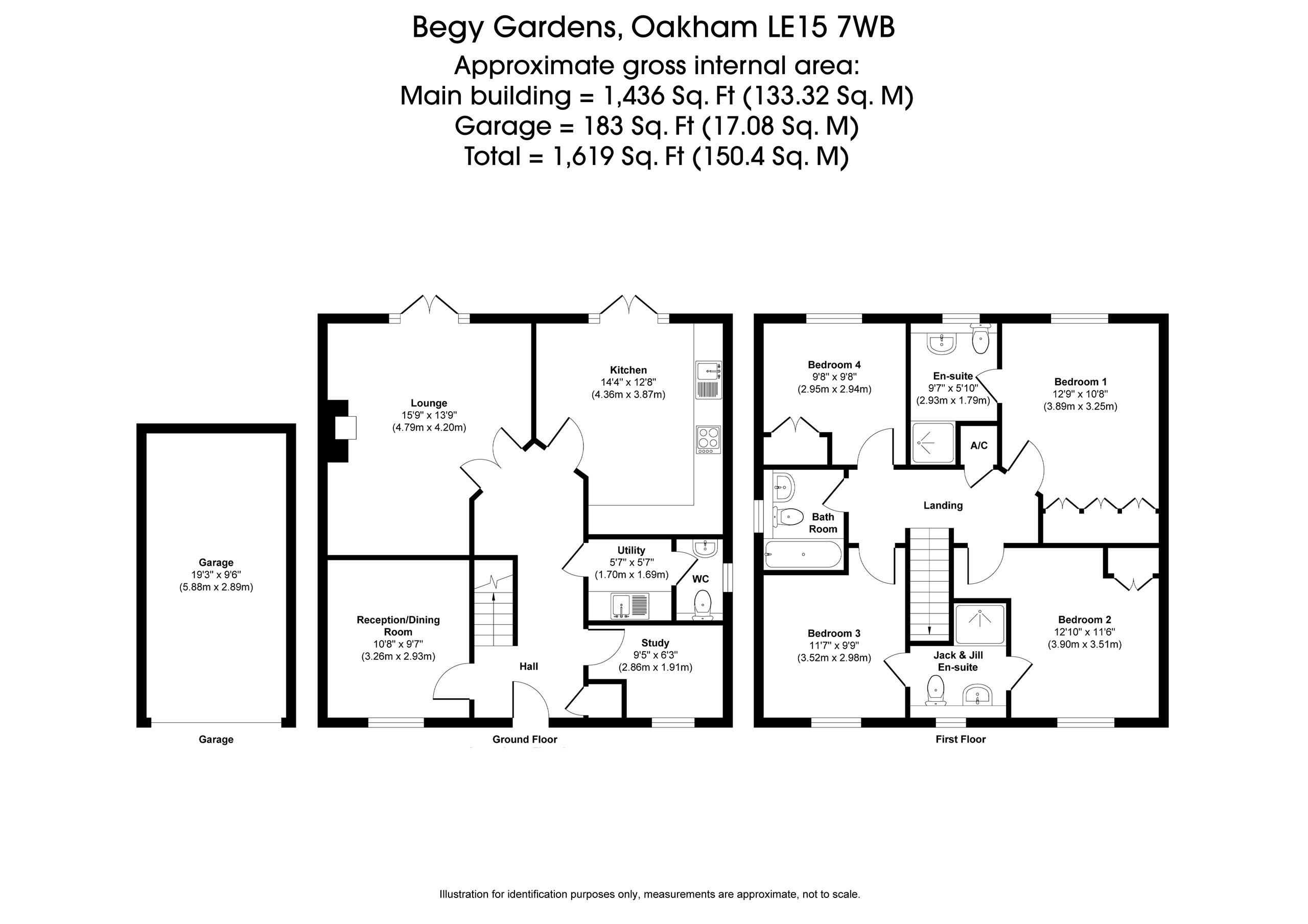 10, Begy Gardens, Oakham floorplan