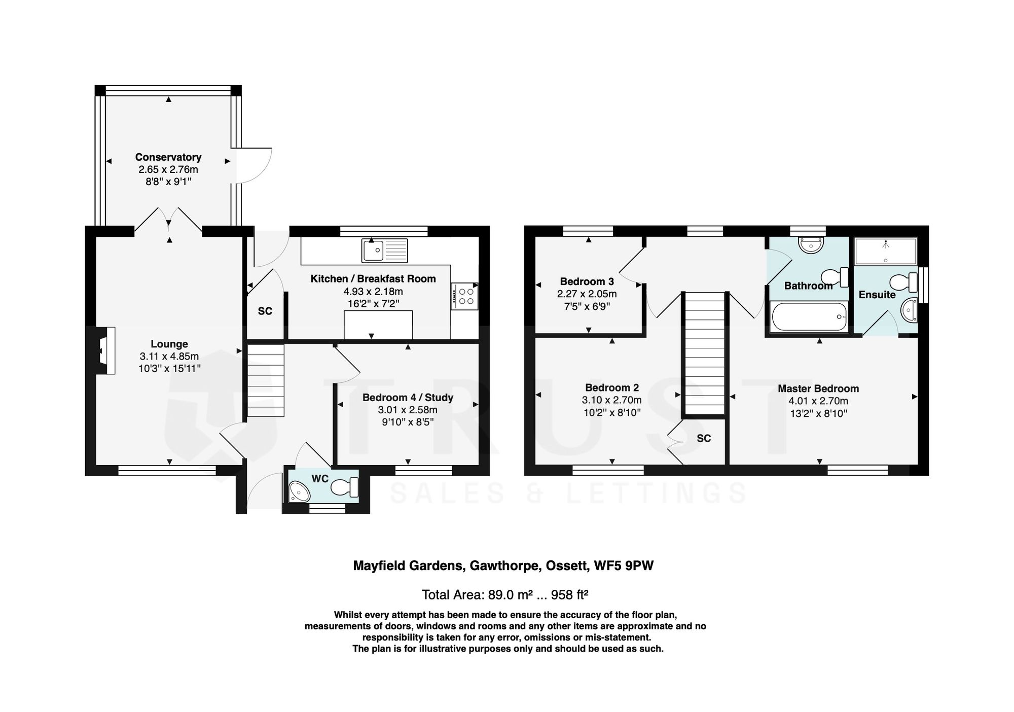 24 Mayfield Gardens, Ossett floorplan