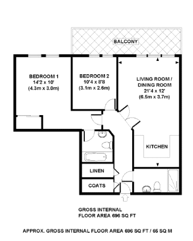 2 Bedrooms Flat to rent in Oswald Building, 374 Queenstown Road, London SW8