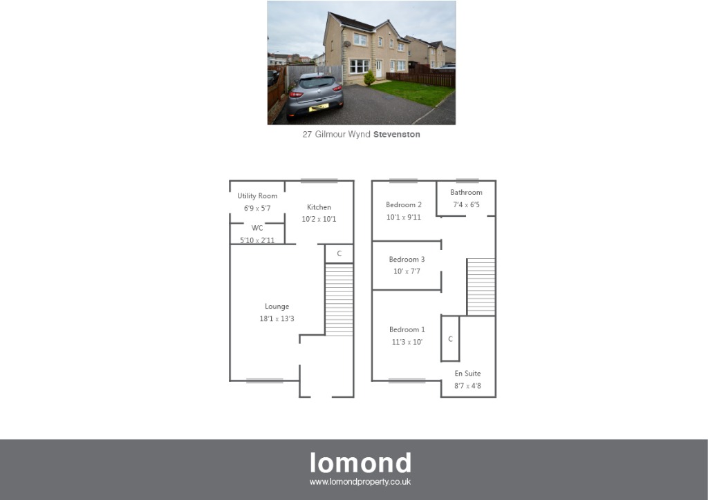 3 Bedrooms Semi-detached house for sale in Gilmour Wynd, Stevenston, North Ayrshire KA20